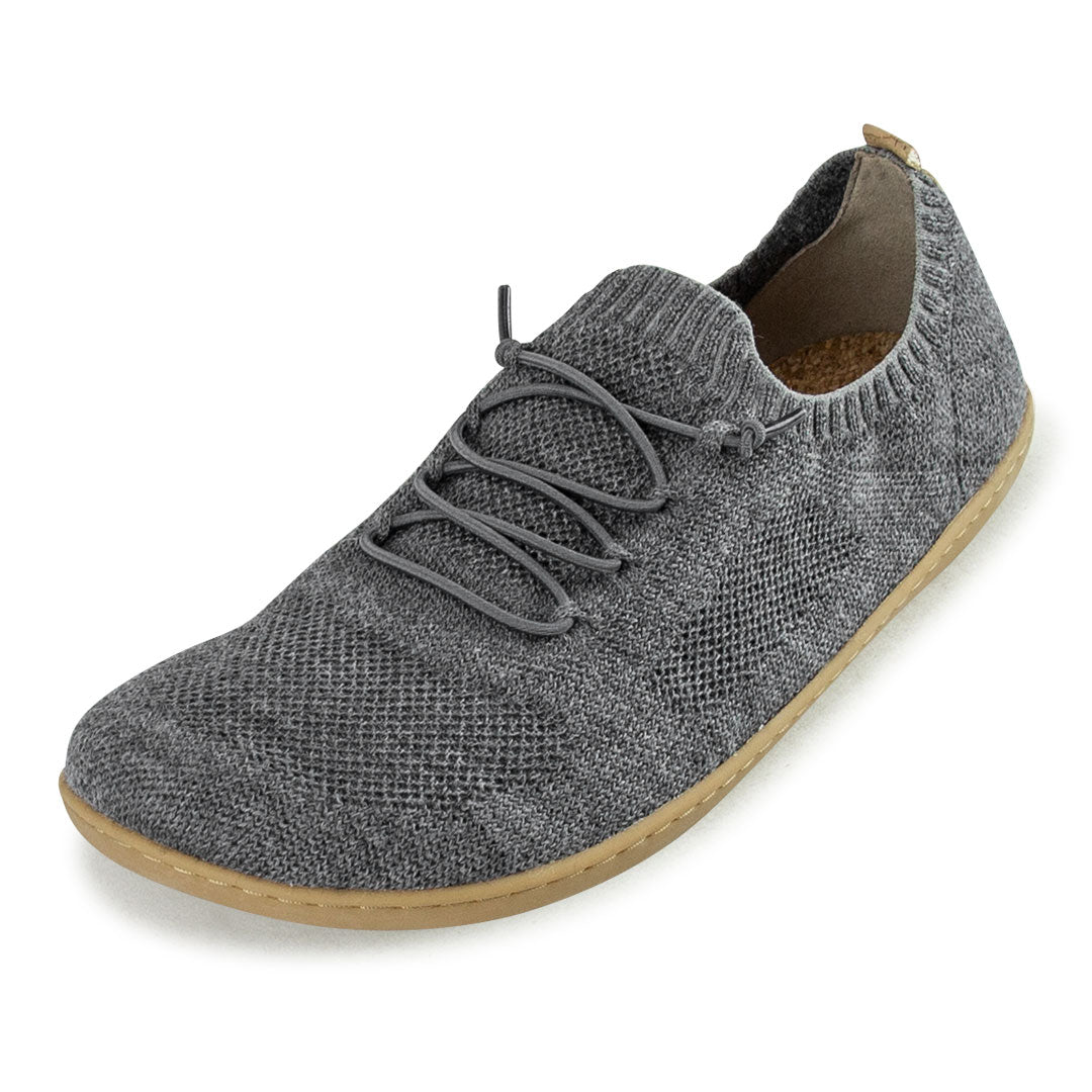 Doghammer Terrar Knit Grey Melange Barfußschuhe aus Wolle, Sneaker von oben im Onlineshop für Barfußschuhe