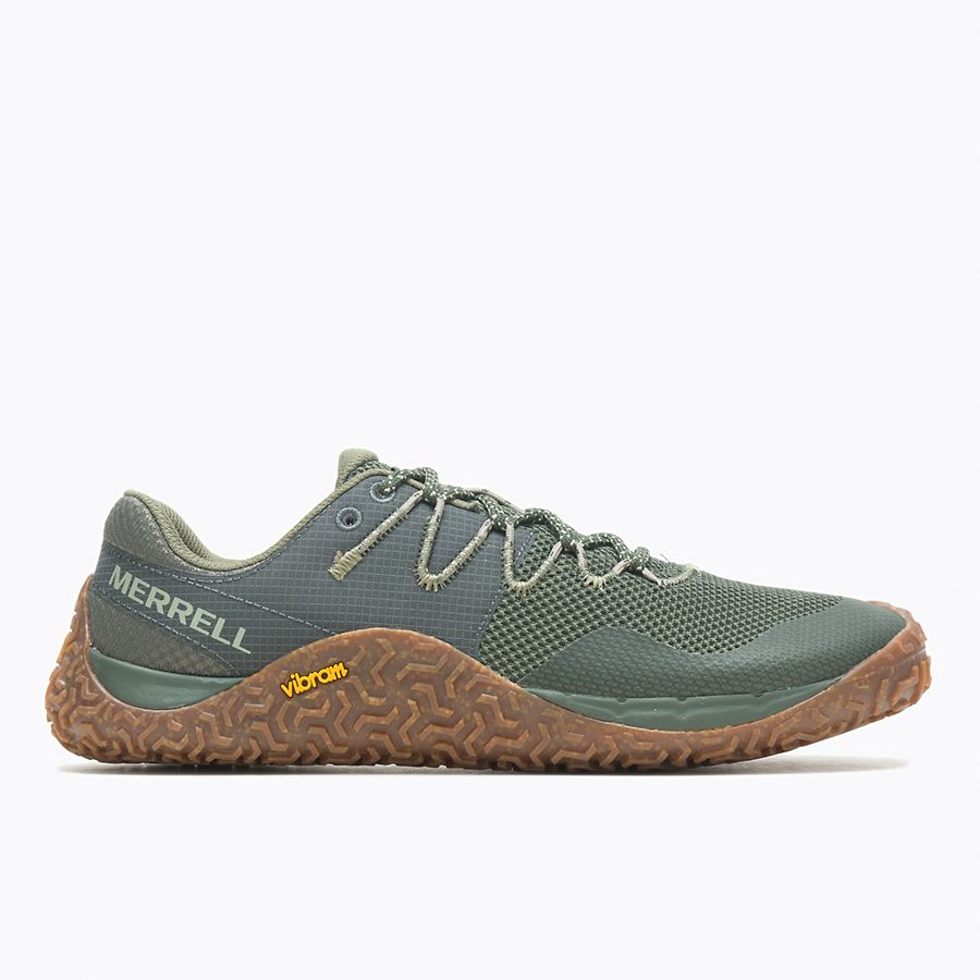 Barfußschuhe Merrell Trail Glove 7 in Pine Gum für Herren, rechte Ansicht, erhältlich in unserem Onlineshop für Barfußschuhe. Flexibles Design für ein barfußähnliches Laufgefühl und maximalen Komfort bei Outdoor-Aktivitäten.