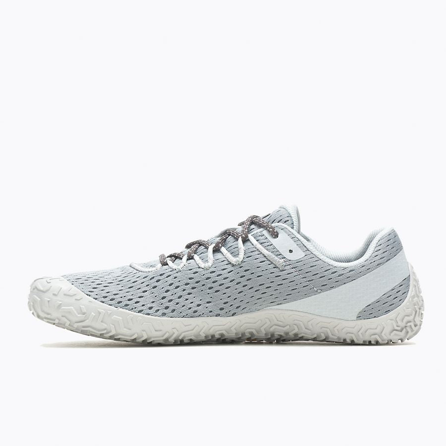 Linke Seitenansicht der Merrell Vapor Glove 6 Barfußschuhe für Herren in der Farbe Monument, verfügbar in unserem Onlineshop für Barfußschuhe