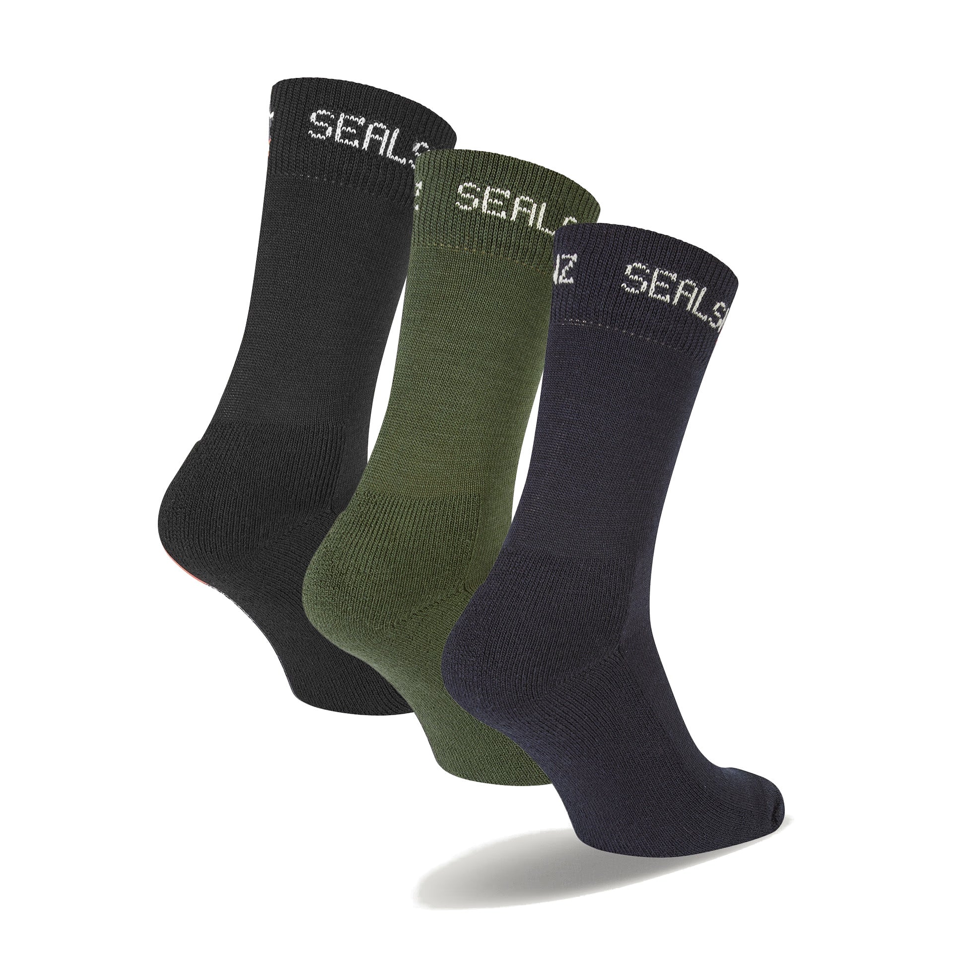 Sealskinz Suffield Merino Liner Socken im 3er-Pack, rechte Ansicht, aus Merinowolle für Wärme und Komfort, ideal im Onlineshop für Barfußschuhe