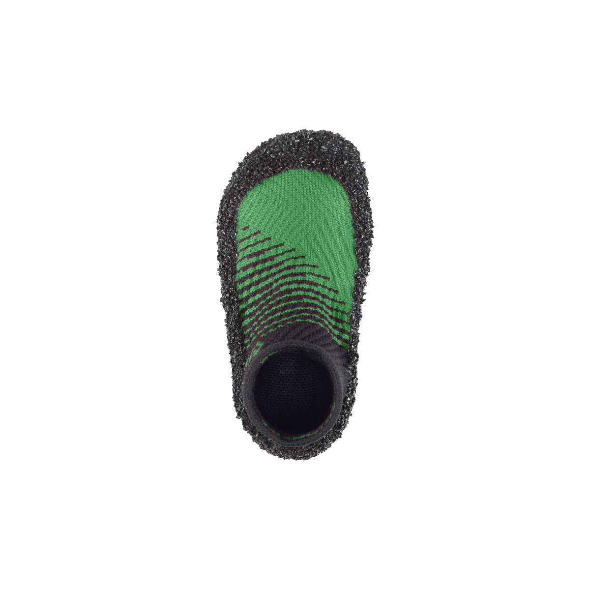 Skinners 2.0 Kids Barfußschuhe in Jungle Green, Ansicht von oben. Flexible Sockenschuhe für Kinder, die barfußähnliches Gehen und Spielen ermöglichen. Erhältlich in unserem Onlineshop für Barfußschuhe.