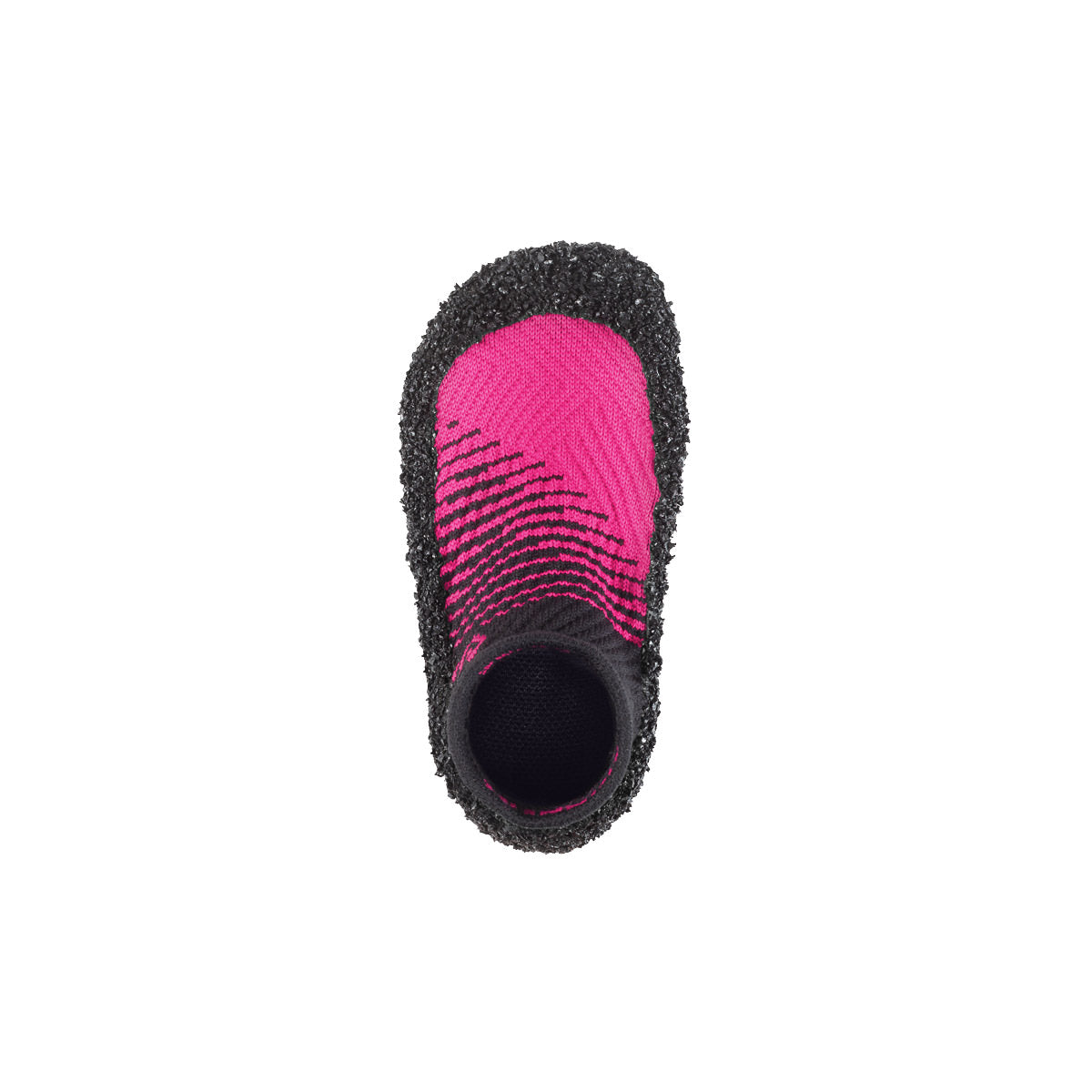 Skinners 2.0 Kids Barfußschuhe in Rose Pink, Ansicht von oben. Flexible Sockenschuhe für Kinder, die barfußähnliches Gehen und Spielen ermöglichen. Erhältlich in unserem Onlineshop für Barfußschuhe.