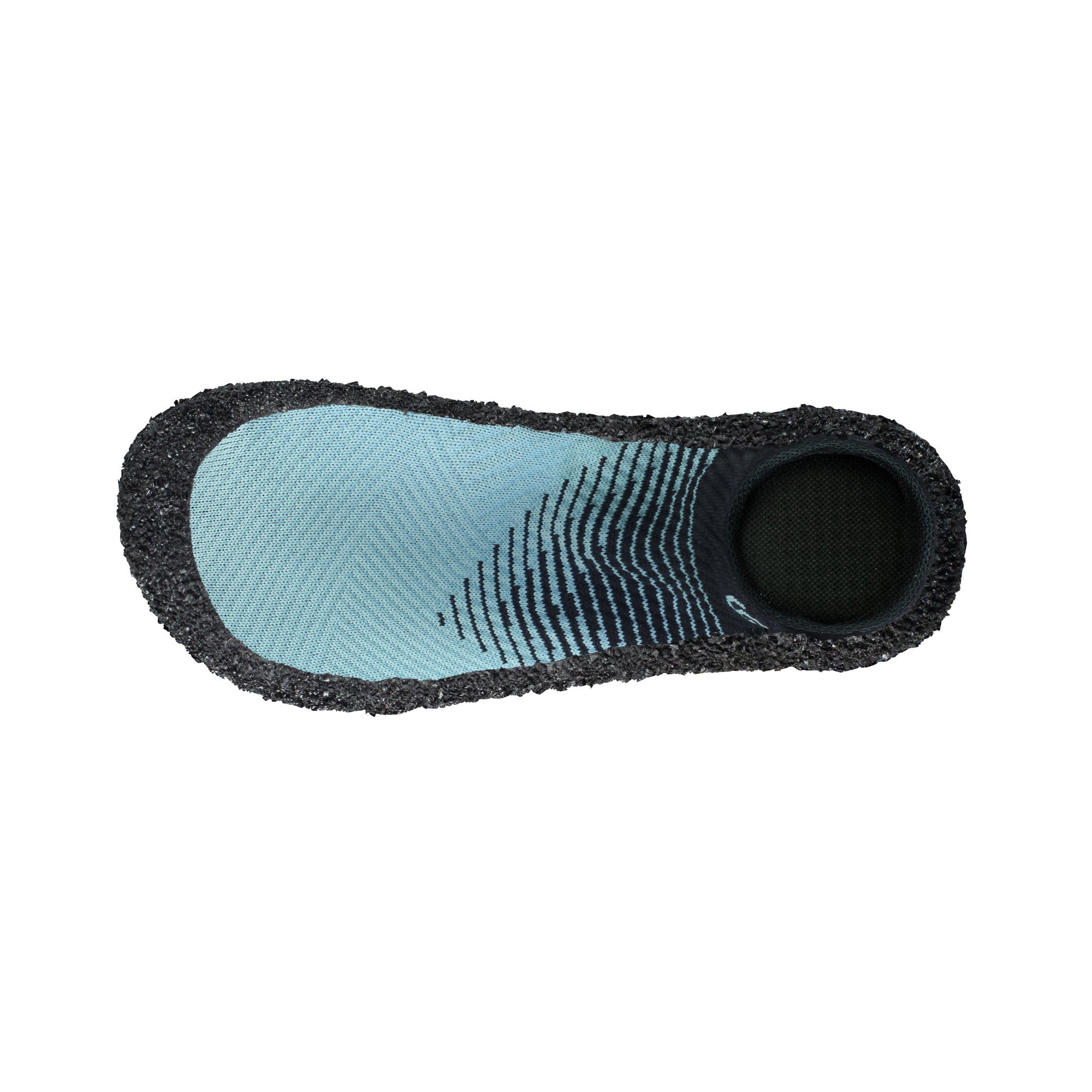 Sockenschuhe Skinners 2.0 Comfort in Aqua, Ansicht von oben, erhältlich in unserem Onlineshop für Barfußschuhe. Das flexible und minimalistische Design ermöglicht natürlichen Komfort und Bewegungsfreiheit, ideal für Sport, Outdoor-Aktivitäten und den Alltag.