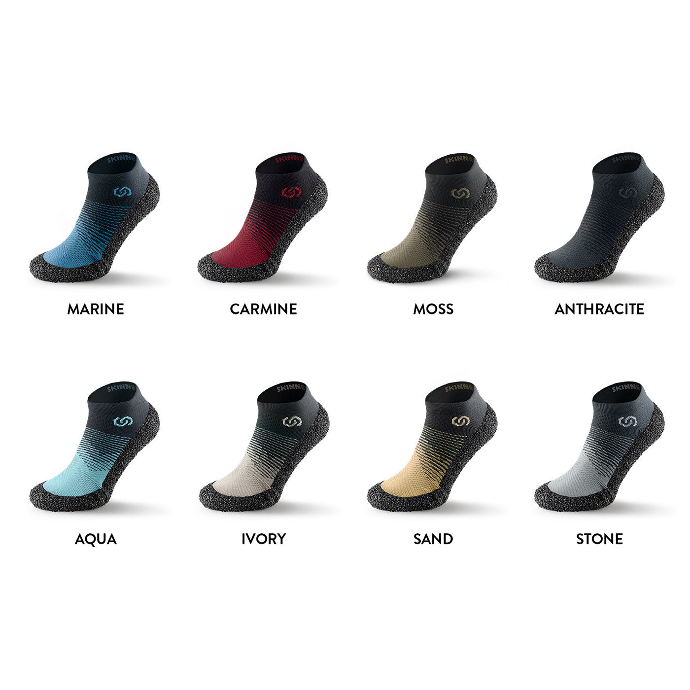 Sockenschuhe Skinners 2.0 Comfort in verschiedenen Farben, Hauptansicht, erhältlich in unserem Onlineshop für Barfußschuhe. Mit minimalistischem Design und hoher Flexibilität bieten sie Komfort und Unterstützung für den ganzen Tag, ideal für sportliche Aktivitäten und Freizeit.