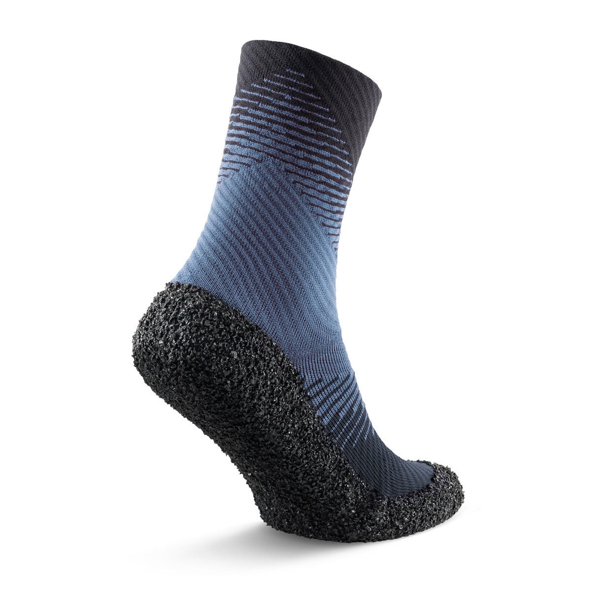 Kompressionssocken Skinners 2.0 Compression in Pazifikblau, Rückansicht, erhältlich in unserem Onlineshop für Barfußschuhe. Das flexible Design fördert die Blutzirkulation und sorgt für Komfort während sportlicher Aktivitäten sowie der Regeneration. Ideal für den täglichen Gebrauch.