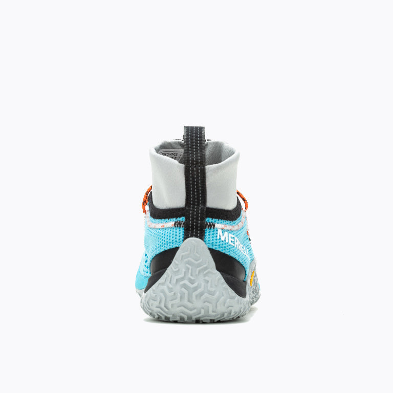 Barfußschuhe Trail Glove 7 GTX in Atoll High Rise für Damen, Rückansicht, erhältlich in unserem Onlineshop für Barfußschuhe. Wasserdicht und mit flexibler Sohle für natürliche Bewegungen und zuverlässigen Schutz.