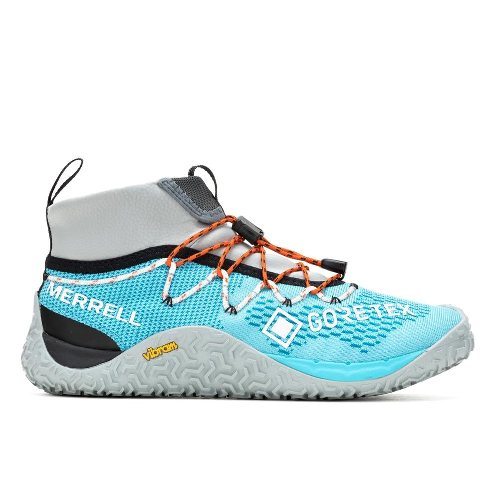 Barfußschuhe Trail Glove 7 GTX in Atoll High Rise für Damen, rechte Ansicht, erhältlich in unserem Onlineshop für Barfußschuhe. Wasserdicht und flexibel für ein barfußähnliches Gefühl bei jedem Schritt.