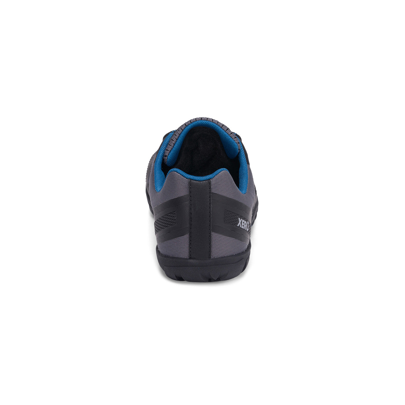 Obenansicht der Xero Shoes Mesa Trail II Damen Barfußschuhe in dark gray sapphire als Wanderschuhe im Onlineshop für Barfußschuhe