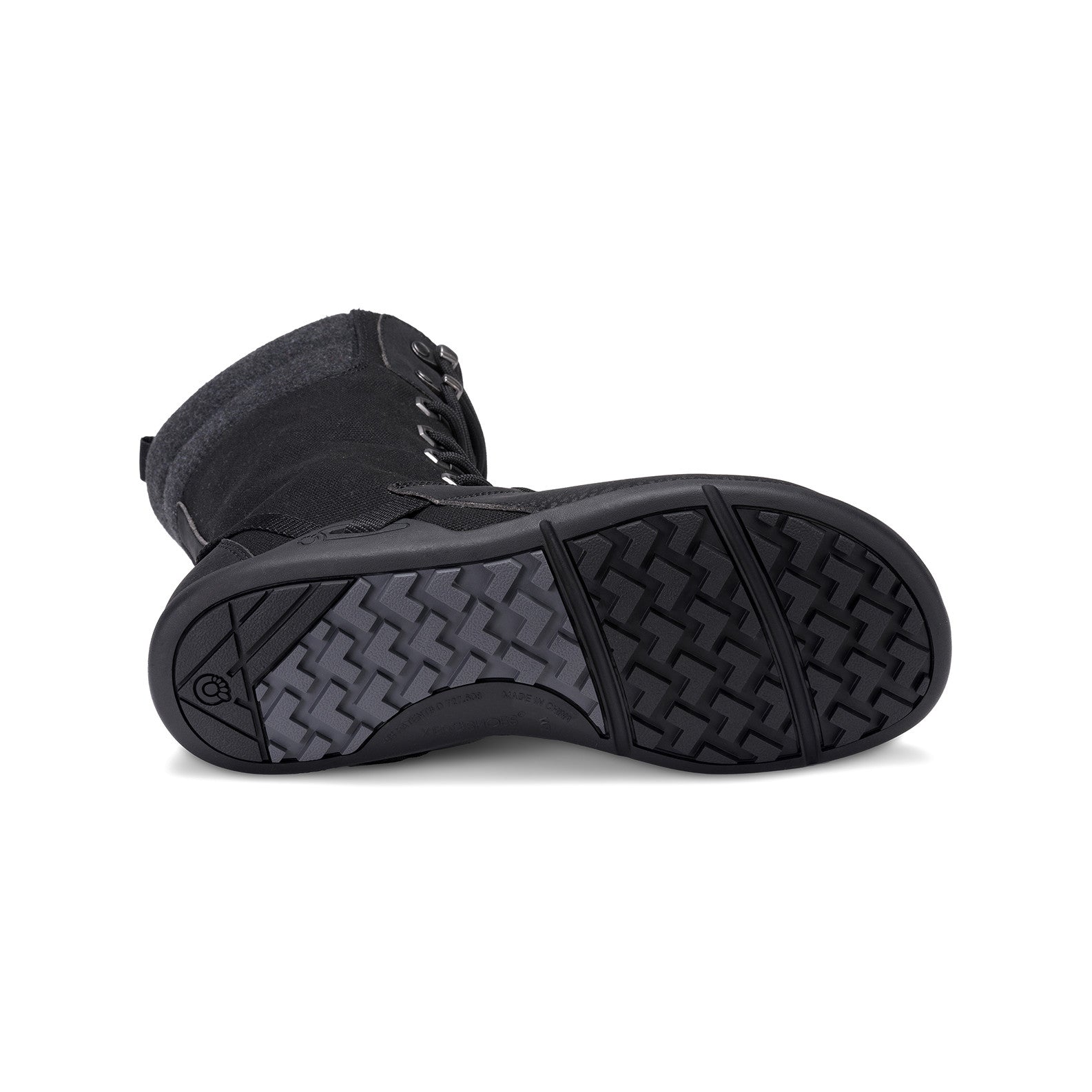 Xero Shoes Mika Barfußschuhe Winterschuhe in Schwarz mit flexibler Sohle von unten im Onlineshop für Barfußschuhe