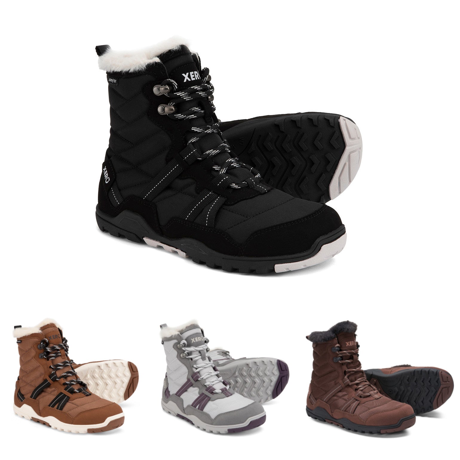 Xero Shoes Alpine Women Barfußschuhe Schneestiefel für den Winter in verschiedenen Farben. Leichte, flexible und warme Winterstiefel für natürlichen Komfort. Erhältlich in unserem Onlineshop für Barfußschuhe.