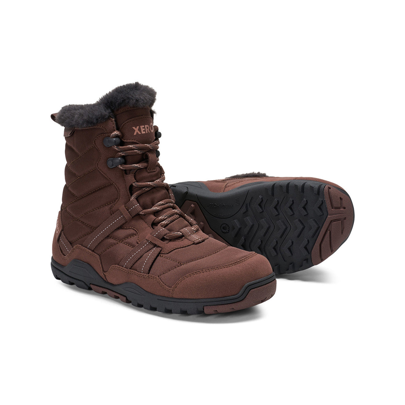 Xero Shoes Alpine Women Barfußschuhe Schneestiefel in Dark Blush für den Winter sind leichte, flexible Stiefel, die natürlichen Komfort und Wärme bieten. Erhältlich in unserem Onlineshop für Barfußschuhe.