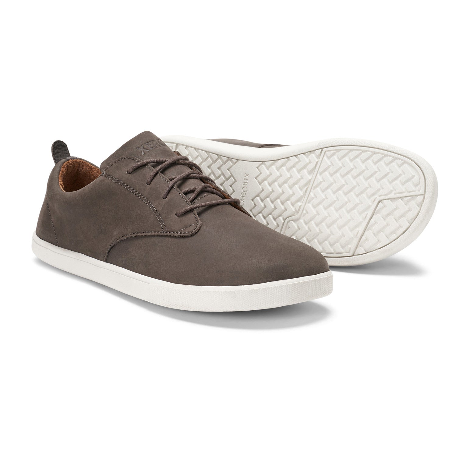 Xero Shoes Glenn Barfußschuhe für Herren in Grau, Lederdesign, im Onlineshop für Barfußschuhe erhältlich.