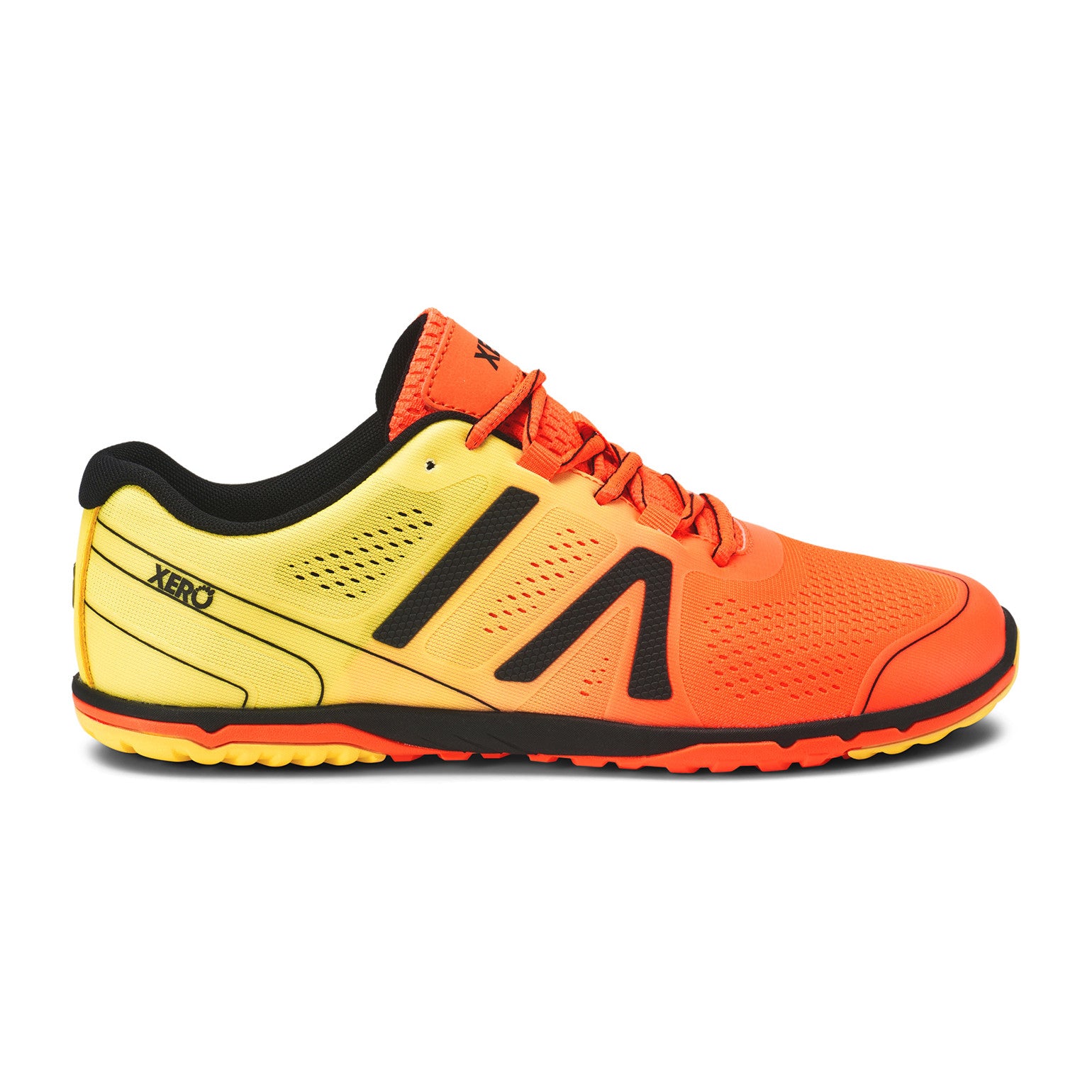Xero Shoes HFS II 2 Barfußschuhe für Herren in Neonorange, Laufschuhe im Onlineshop, rechte Ansicht.