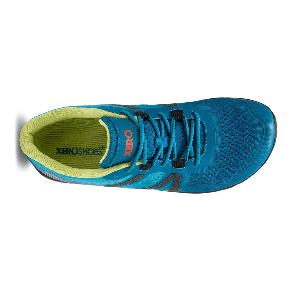 Xero Shoes HFS II in Tidal Wave für Herren, Draufsicht, leichte und atmungsaktive Barfuß-Laufschuhe, erhältlich im Onlineshop für Barfußschuhe
