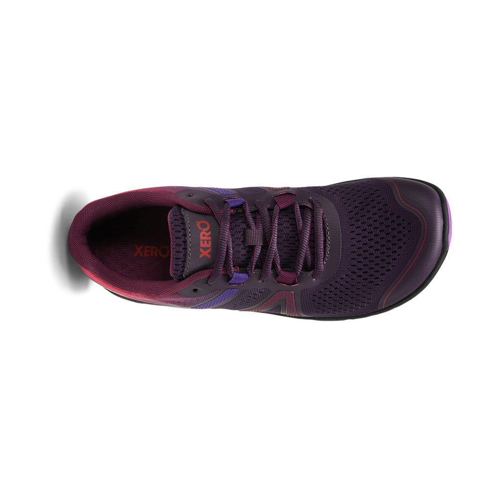 Xero Shoes HFS II 2 Barfußschuhe für Damen in Lila, Laufschuhe aus dem Onlineshop, Oberansicht.