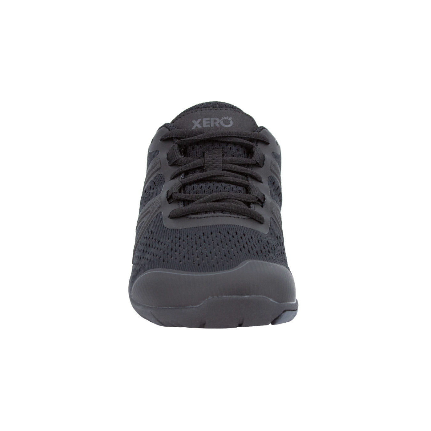 Xero Shoes HFS Sneaker in Schwarz für Herren, Vorderansicht, minimalistische Laufschuhe im Onlineshop für Barfußschuhe.