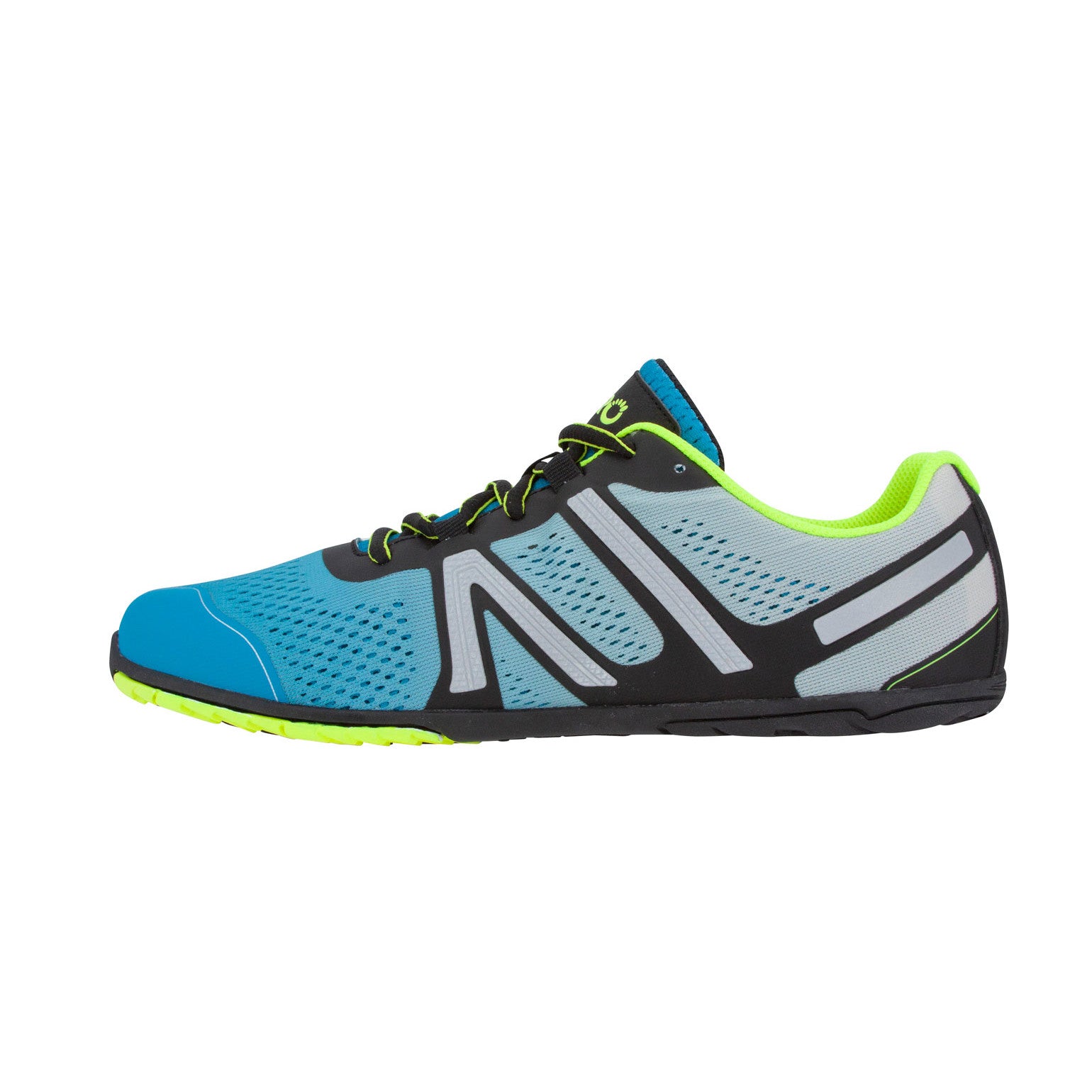 Xero Shoes HFS Sneaker in Glacier Blue für Herren, linke Ansicht, bequeme Laufschuhe im Onlineshop für Barfußschuhe.