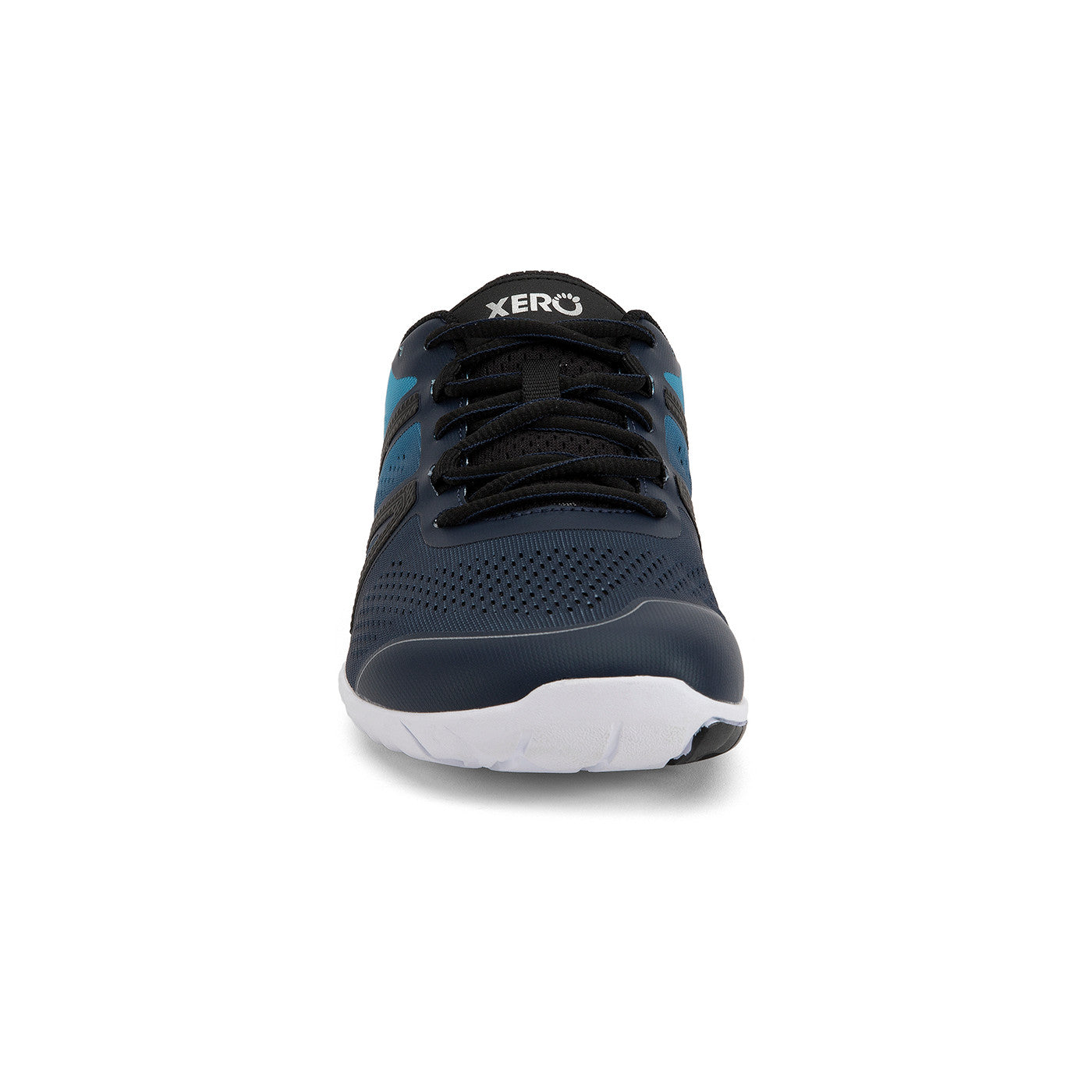 Xero Shoes HFS Sneaker in Navy/Scuba Blue für Herren, Vorderansicht, minimalistische Laufschuhe im Onlineshop für Barfußschuhe.