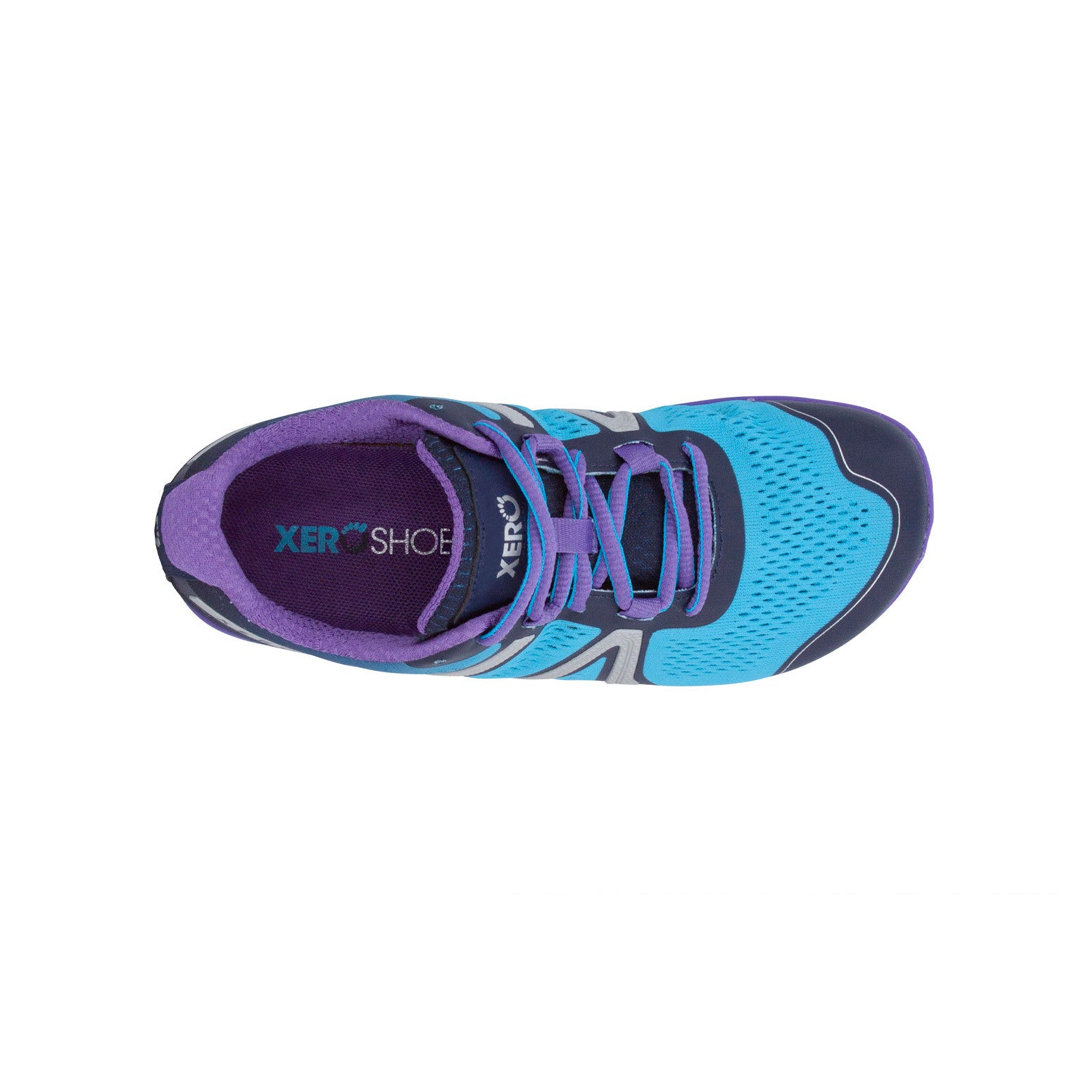 Barfußschuhe Xero Shoes HFS für Damen in Atoll Blue, Sneaker und Laufschuhe, Ansicht von oben im Onlineshop.