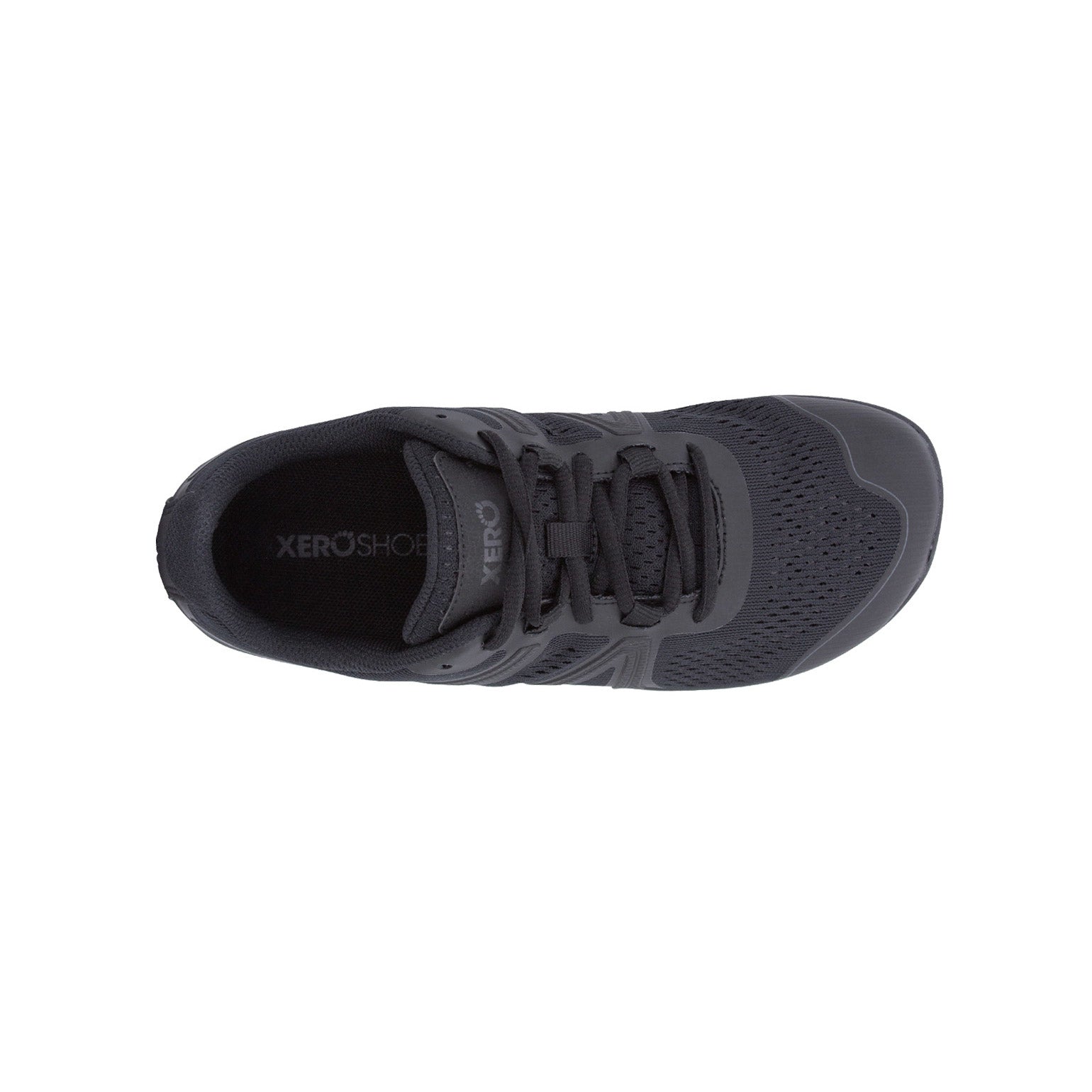 Barfußschuhe Xero Shoes HFS für Damen in Schwarz, Sneaker und Laufschuhe, Ansicht von oben im Onlineshop.