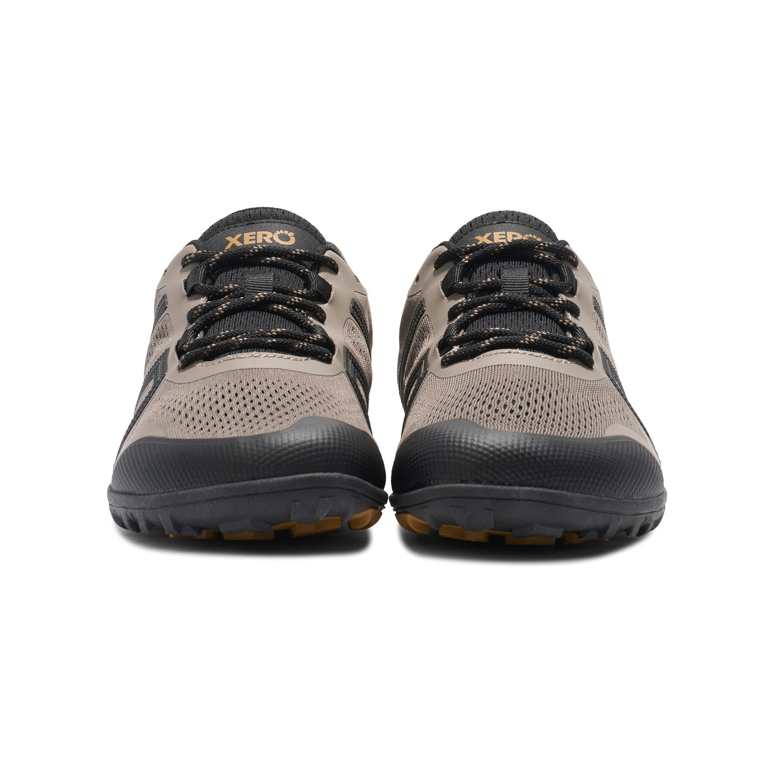 Xero Shoes Mesa Trail II Barfußschuhe für Herren in Fallen Rock Black, Wanderschuhe von vorne im Onlineshop
