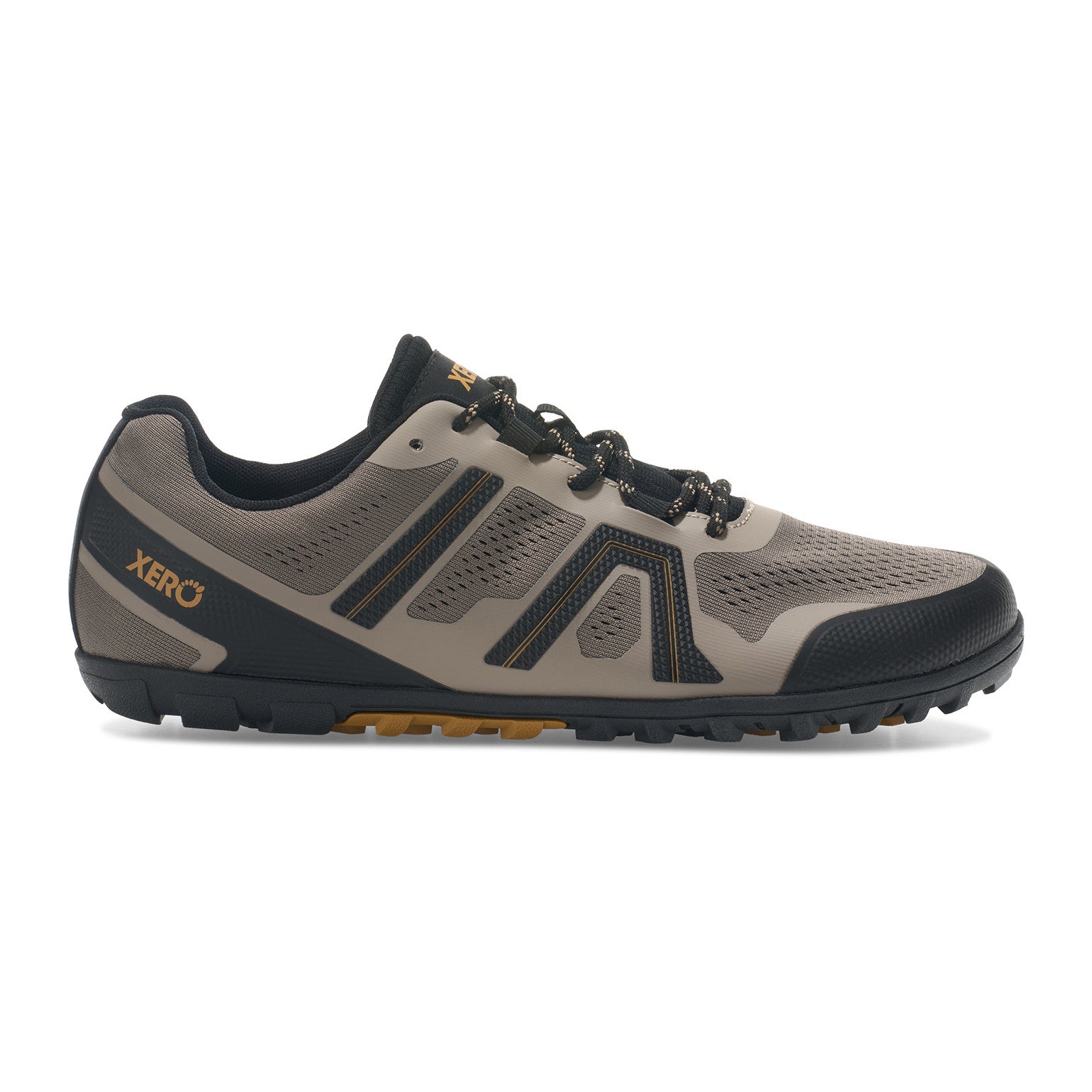 Xero Shoes Mesa Trail II Barfußschuhe für Herren in Fallen Rock Black, Wanderschuhe von rechts im Onlineshop
