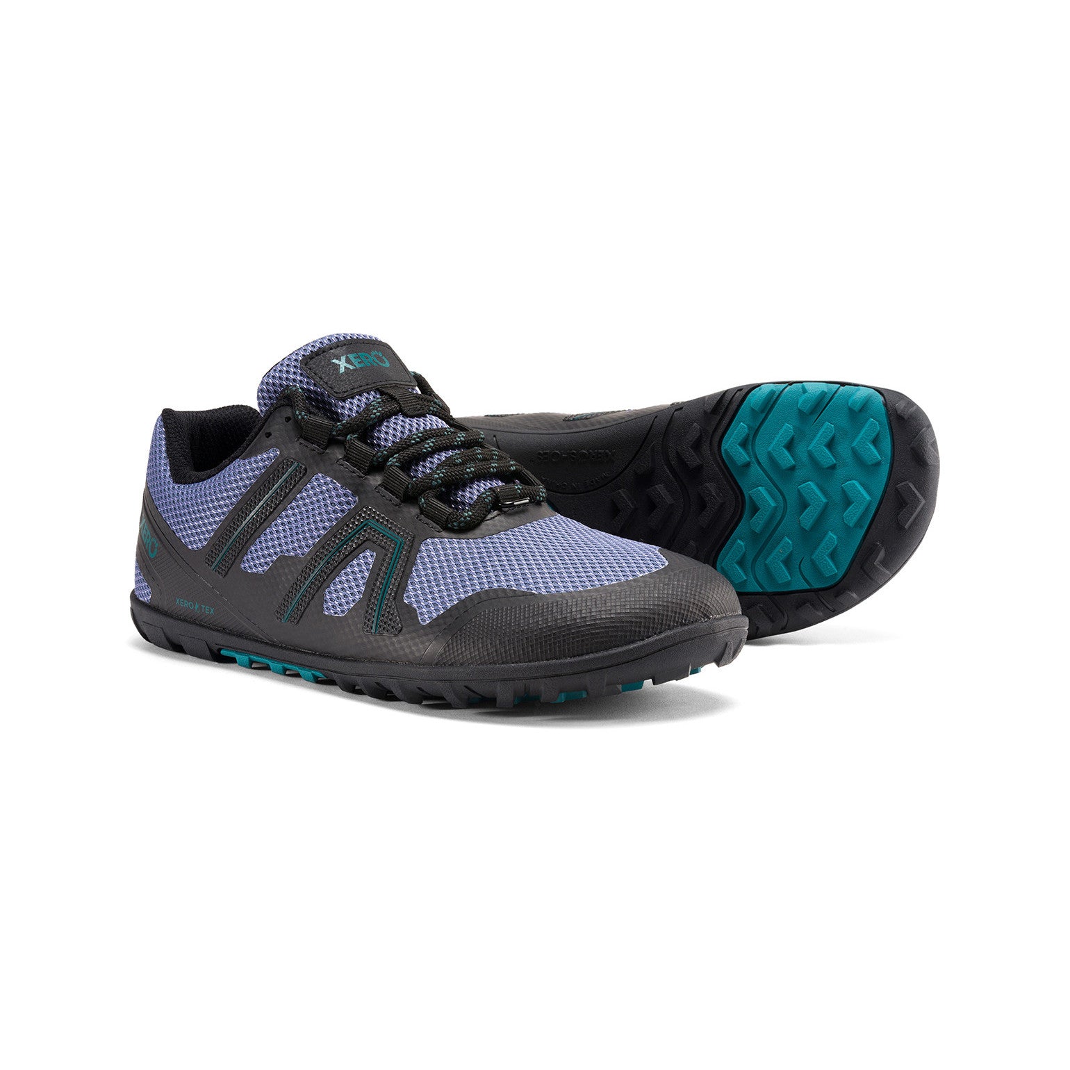 Xero Shoes Mesa Trail WP wasserdichte Barfußschuhe für Damen in Grau-Schwarz, ideal als Wanderschuhe im Onlineshop für Barfußschuhe