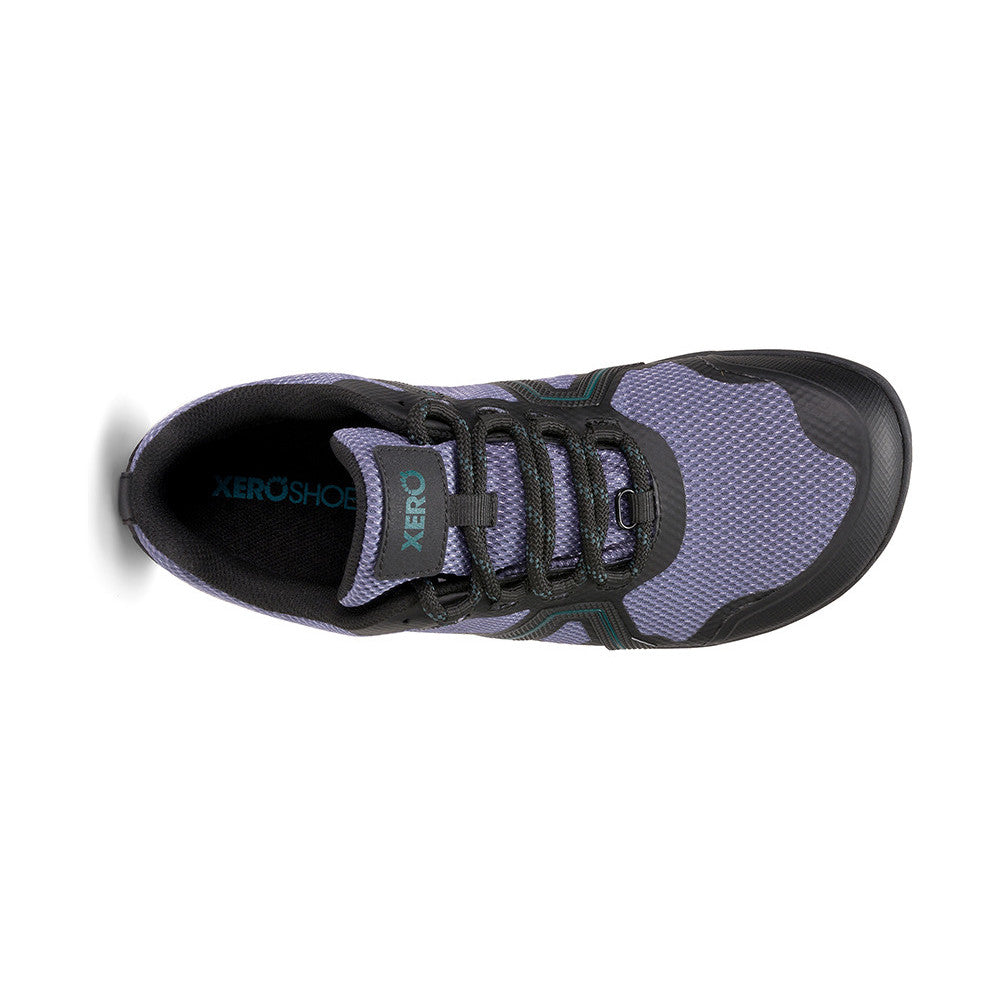 Xero Shoes Mesa Trail WP wasserdichte Barfußschuhe für Damen in Grau-Schwarz von oben im Onlineshop für Barfußschuhe, ideal zum Wandern