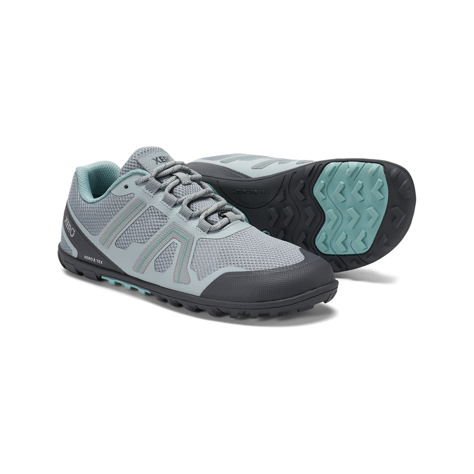 Xero Shoes Mesa Trail WP Damen Barfußschuhe in mist, wasserdichte Wanderschuhe im Onlineshop für Barfußschuhe