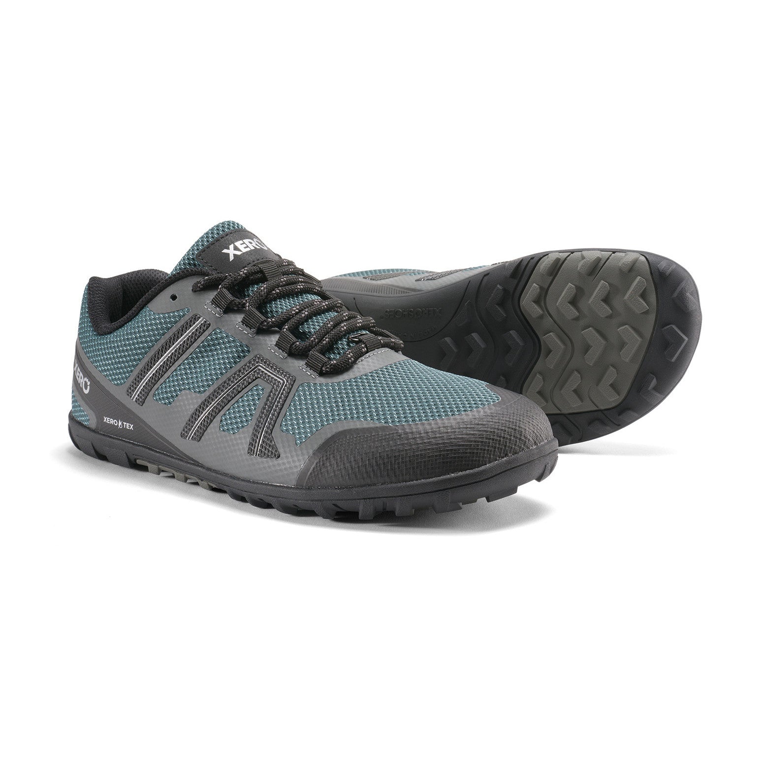 Xero Shoes Mesa Trail WP wasserdichte Barfußschuhe für Herren in Grün, ideal als Wanderschuhe im Onlineshop für Barfußschuhe