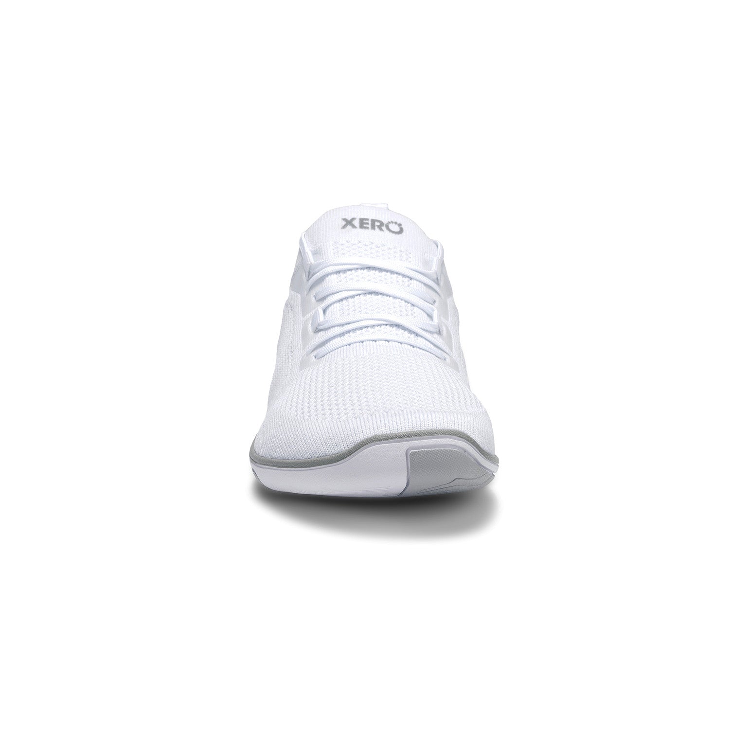 Xero Shoes Nexus Knit Men White, Vorderansicht. Elegante Herren-Sneaker und Barfußschuhe in unserem Onlineshop.