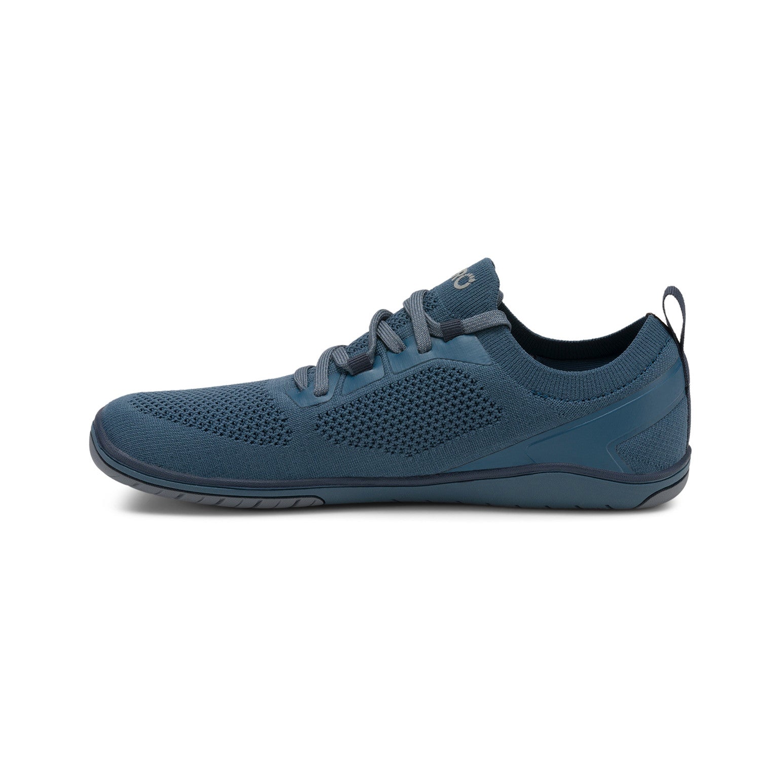 Xero Shoes Nexus Knit Sneaker in Orion Blue für Damen, linke Seitenansicht, atmungsaktiv und flexibel, ideal für unseren Onlineshop für Barfußschuhe.