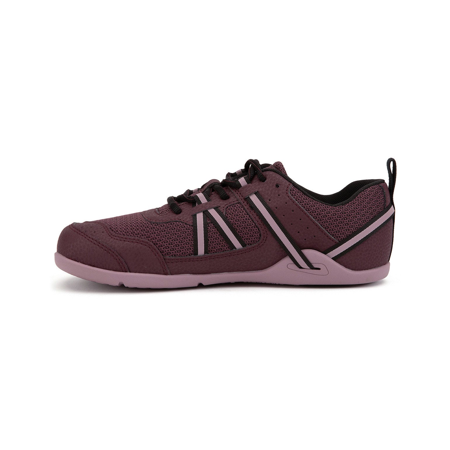 Xero Shoes Prio Barfußschuhe für Damen in Elderberry, linke Seitenansicht im Onlineshop für Barfußschuhe