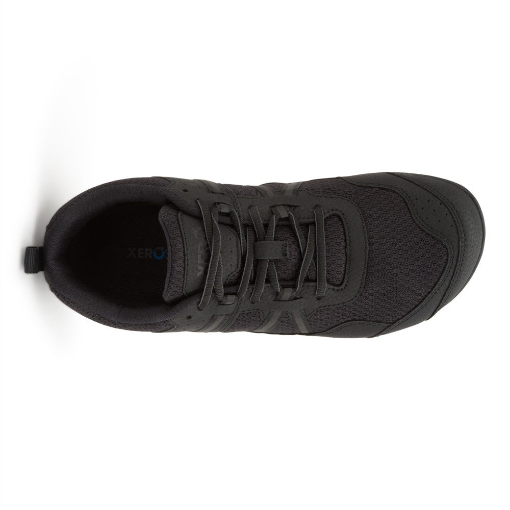 Xero Shoes Prio Barfußschuhe für Herren in Schwarz, Draufsicht im Onlineshop für Barfußschuhe