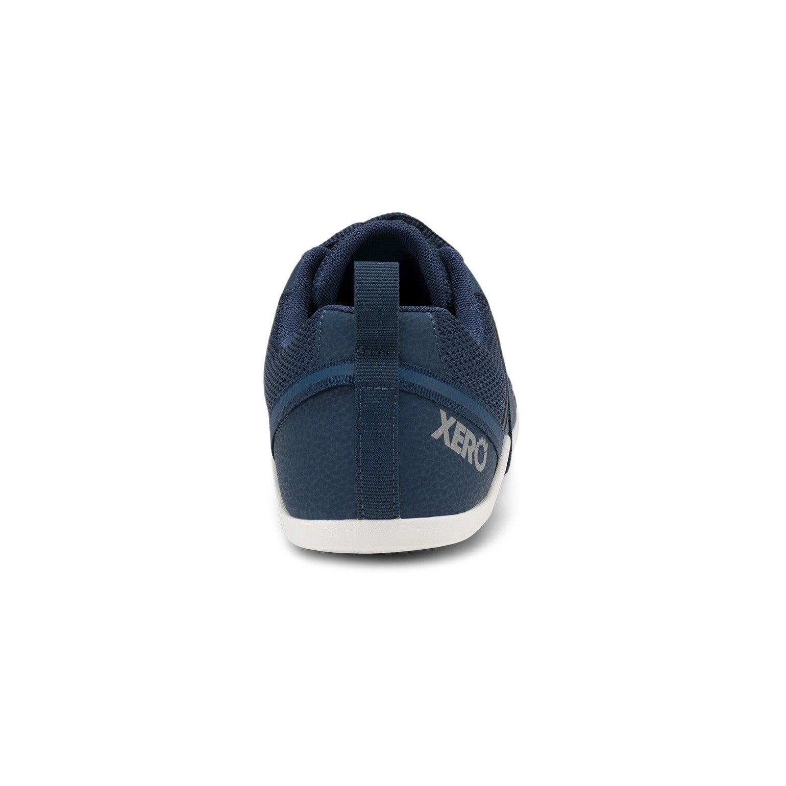 Xero Shoes Prio Barfußschuhe für Herren in Insignia Blue, Rückansicht im Onlineshop für Barfußschuhe