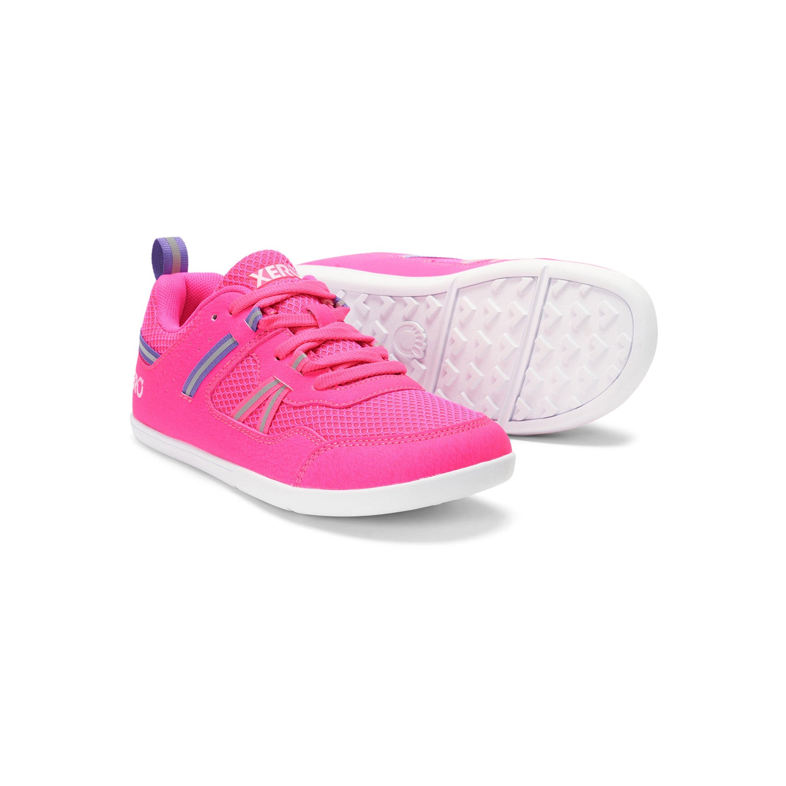 Die Xero Shoes Prio Youth in Pink als leichte und flexible Barfußschuhe für Kinder, ideal für Alltag und Sport, in unserem Onlineshop für Barfußschuhe.