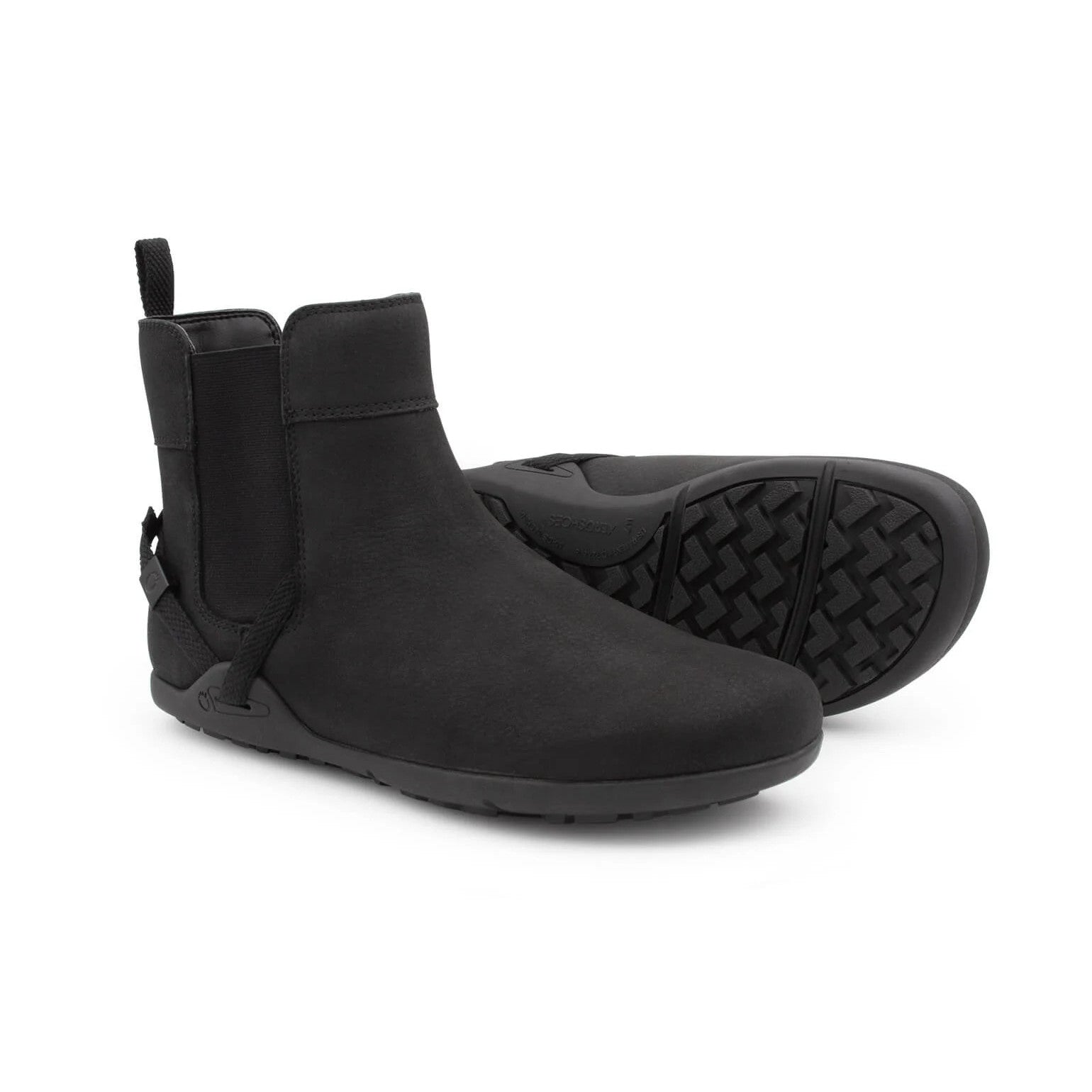Barfußschuhe Onlineshop: Xero Shoes Tari schwarze Barfußschuhe als elegante Chelsea Boots