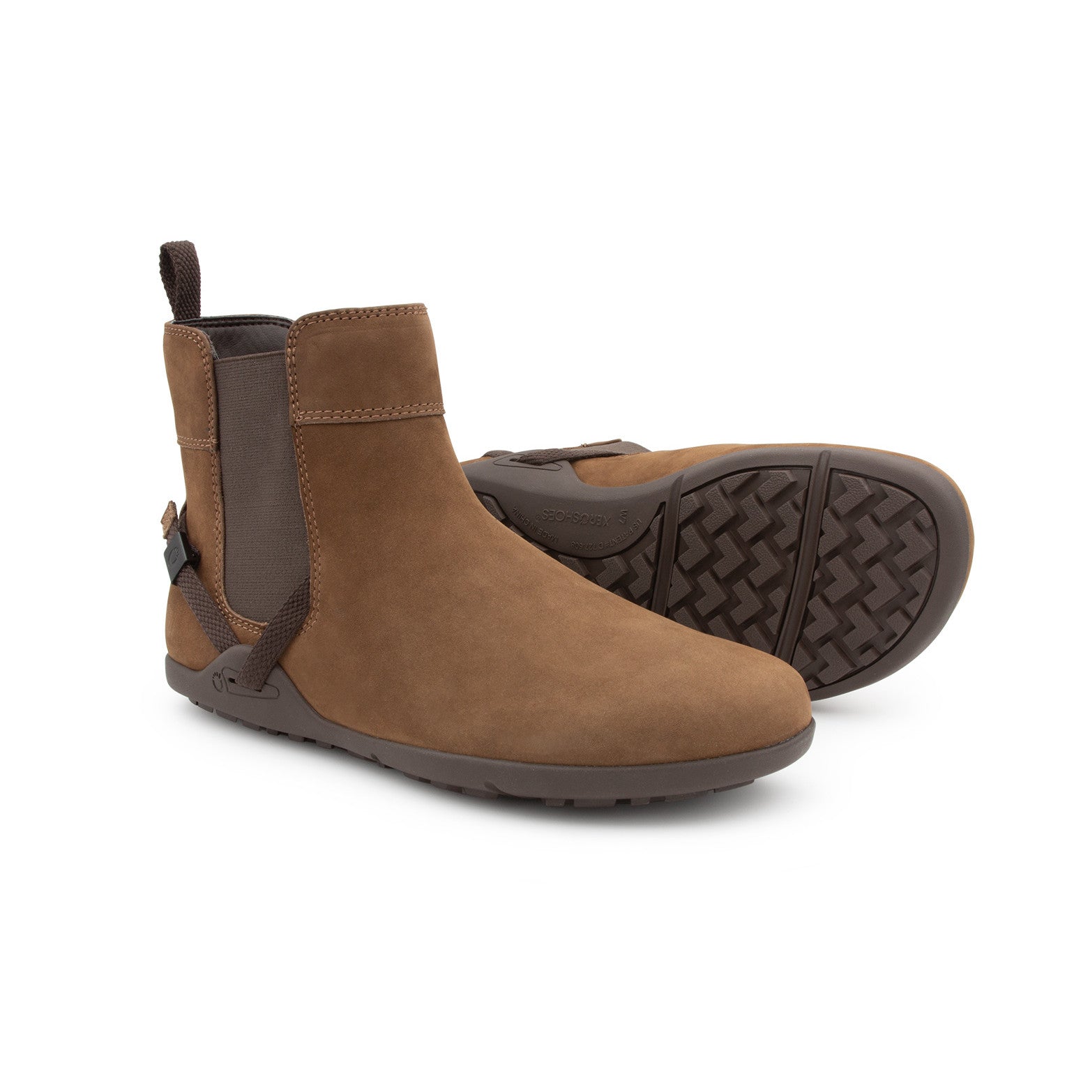 Chelsea Boots Tari in toffee-braun von Xero Shoes als Barfußschuhe im Onlineshop, ideal für natürliches Gehen