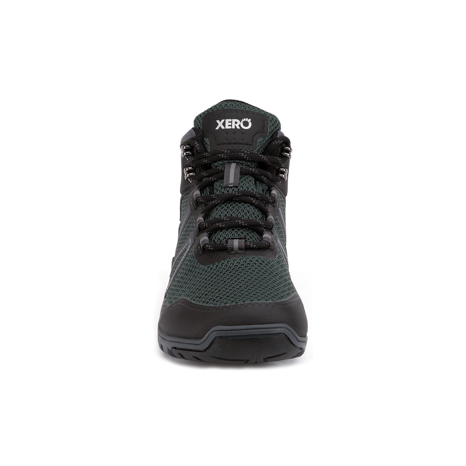 Barfußschuhe Onlineshop: Xero Shoes Xcursion Fusion wasserdichte Damen Barfuß-Wanderschuhe in spruce, Vorderansicht