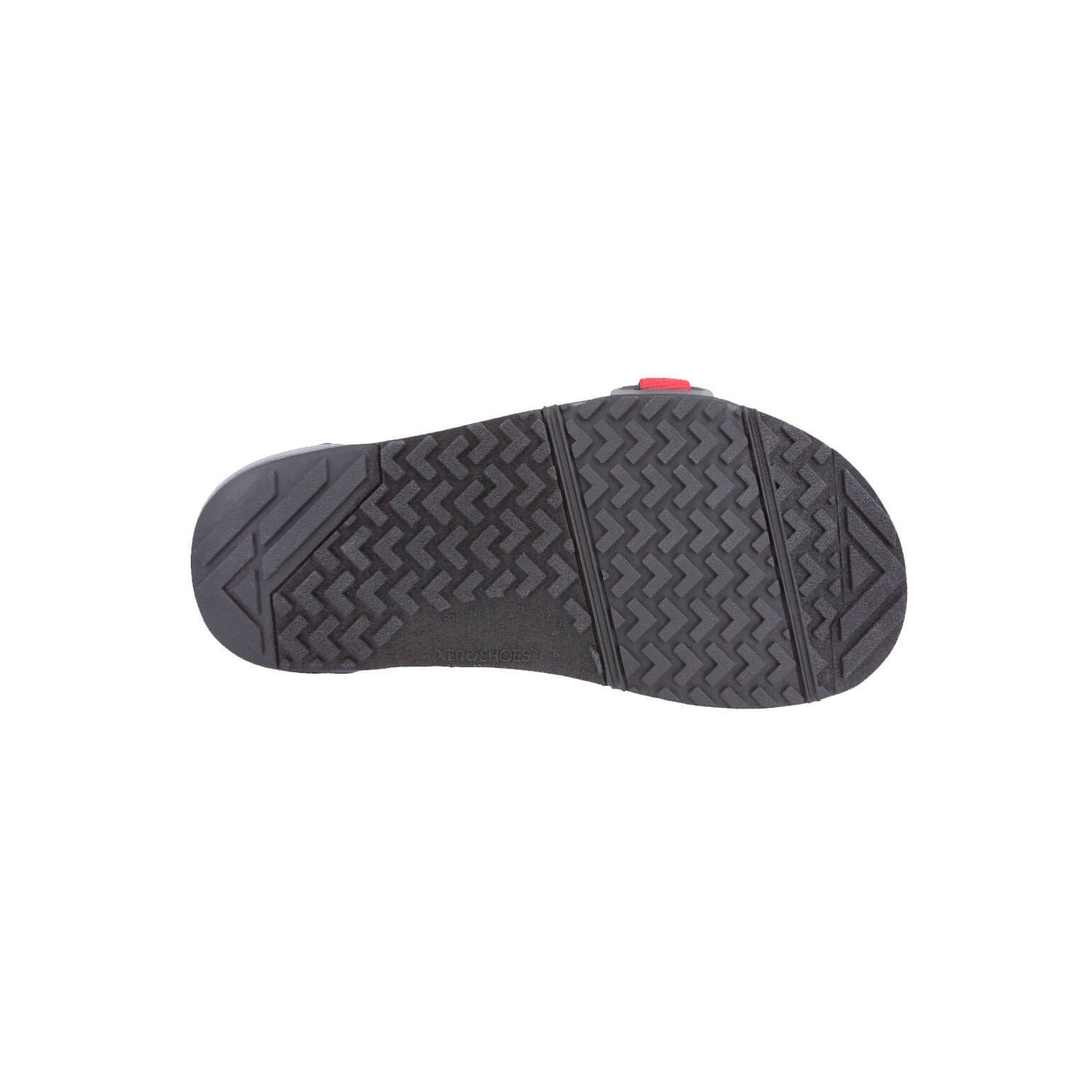 Xero Shoes Z-Trail Kids Charcoal Red Pepper Barfußschuhe Sandalen für Kinder, Sohlenansicht im Onlineshop für Barfußschuhe