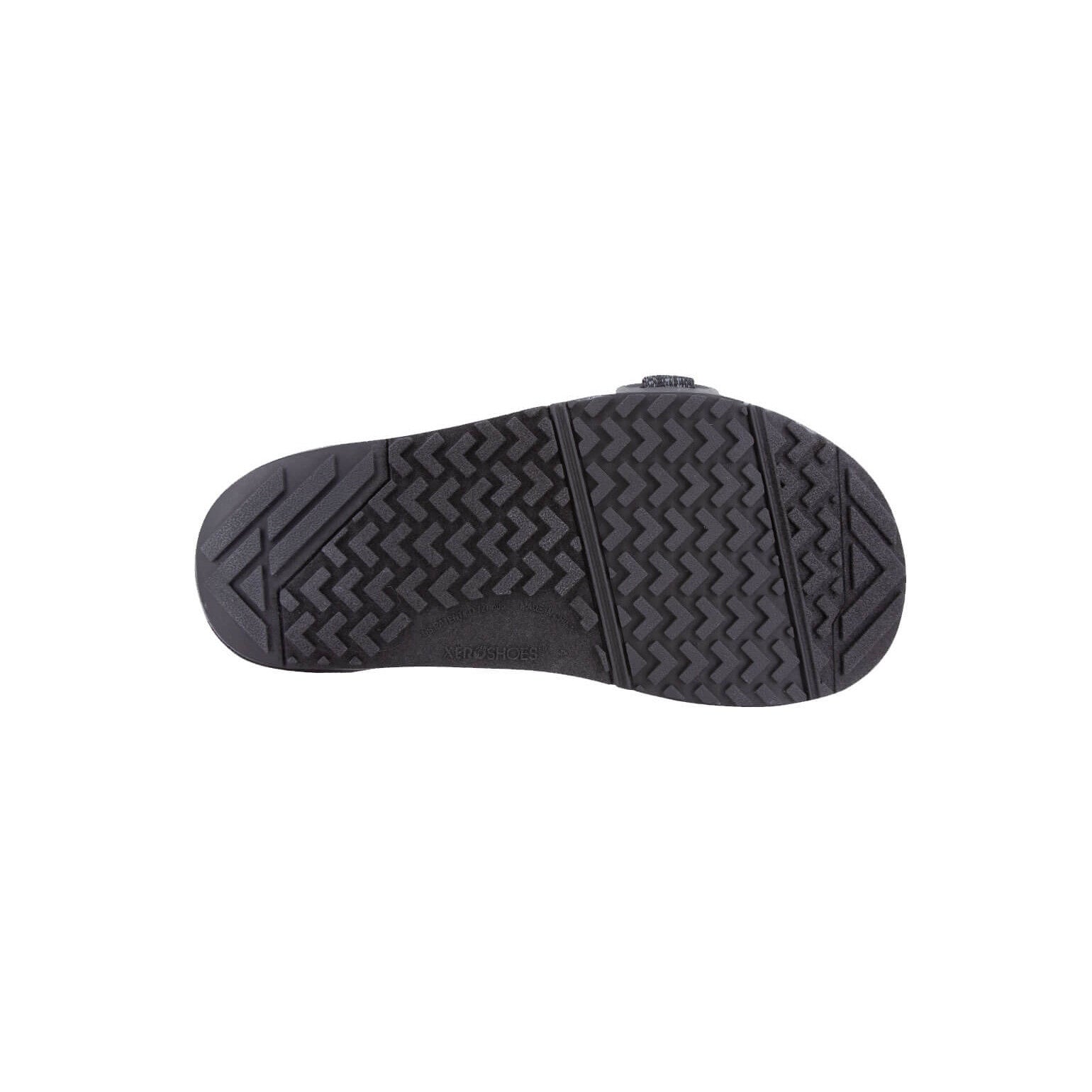 Xero Shoes Z-Trail Kids Multi Black Barfußschuhe Sandalen für Kinder, Sohlenansicht im Onlineshop für Barfußschuhe