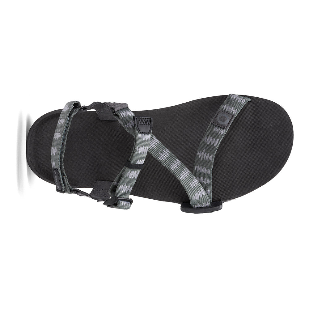 Xero Shoes Z Trail EV Barfußsandalen für Herren in grün aus der Top-Ansicht im Onlineshop für Barfußschuhe