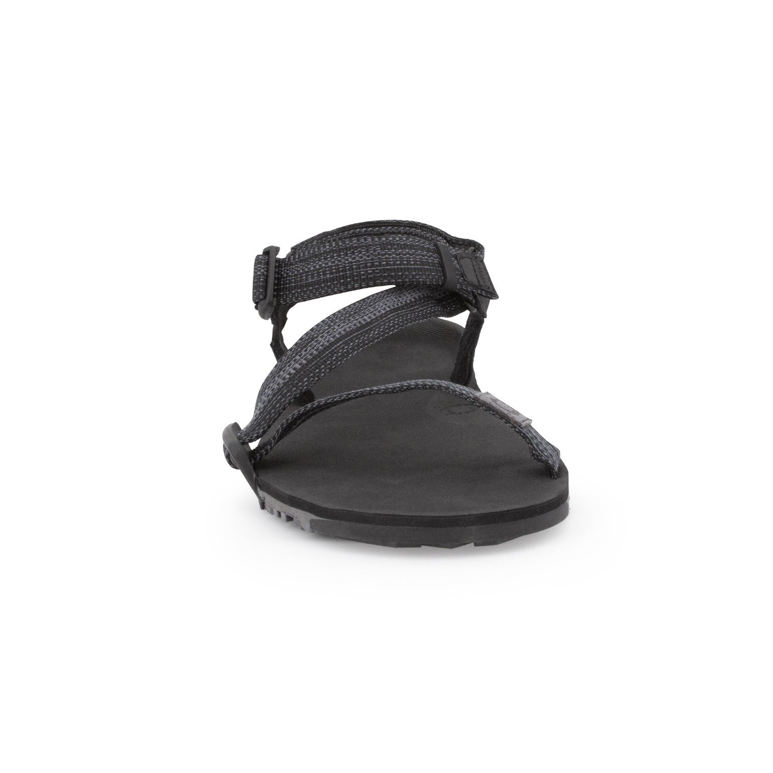 Xero Shoes Z Trail EV Barfußsandalen für Herren in Multi Black, Vorderansicht im Onlineshop für Barfußschuhe