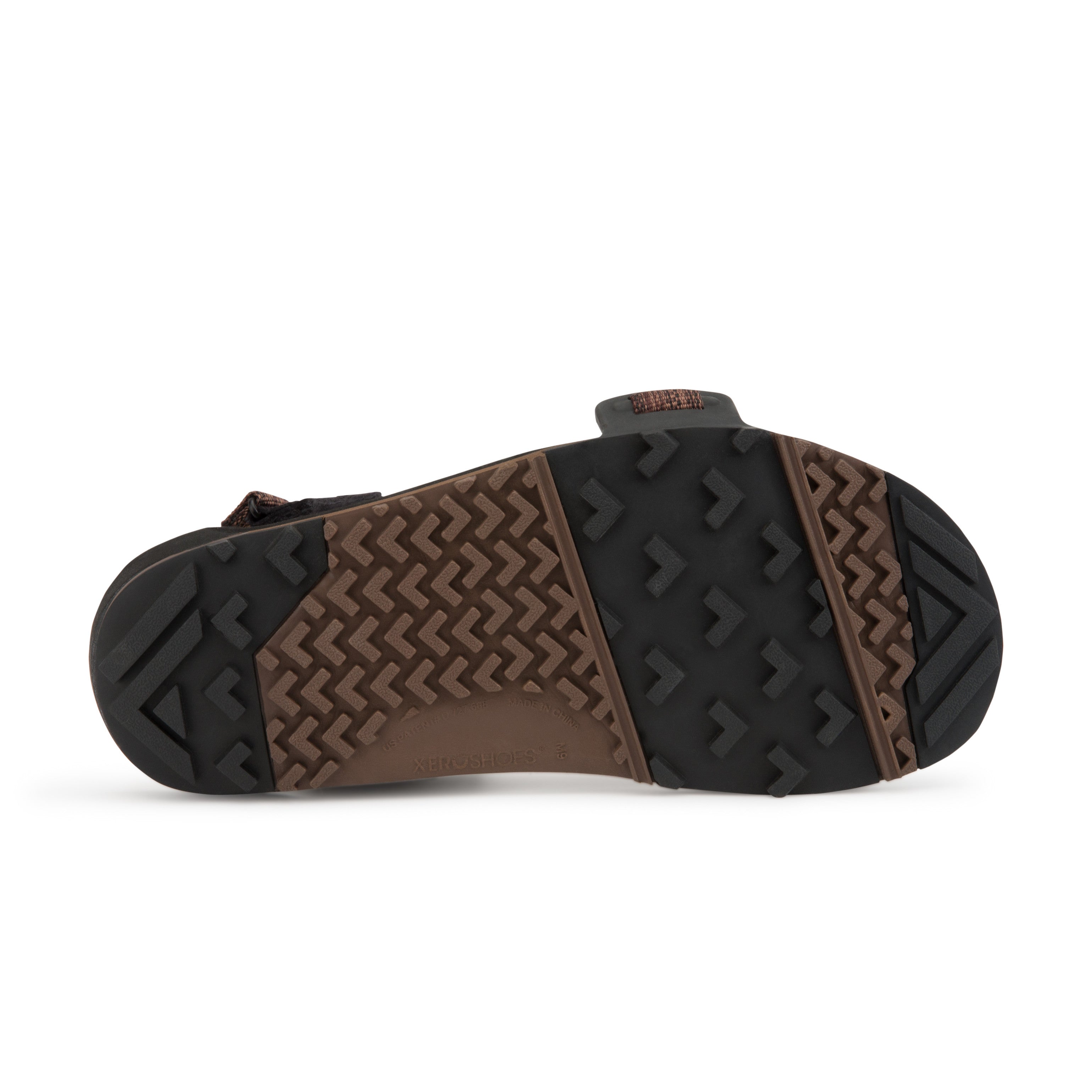 Xero Shoes Z Trail EV Barfußsandalen Herren Multi Brown, Sohlenseite im Onlineshop für Barfußschuhe