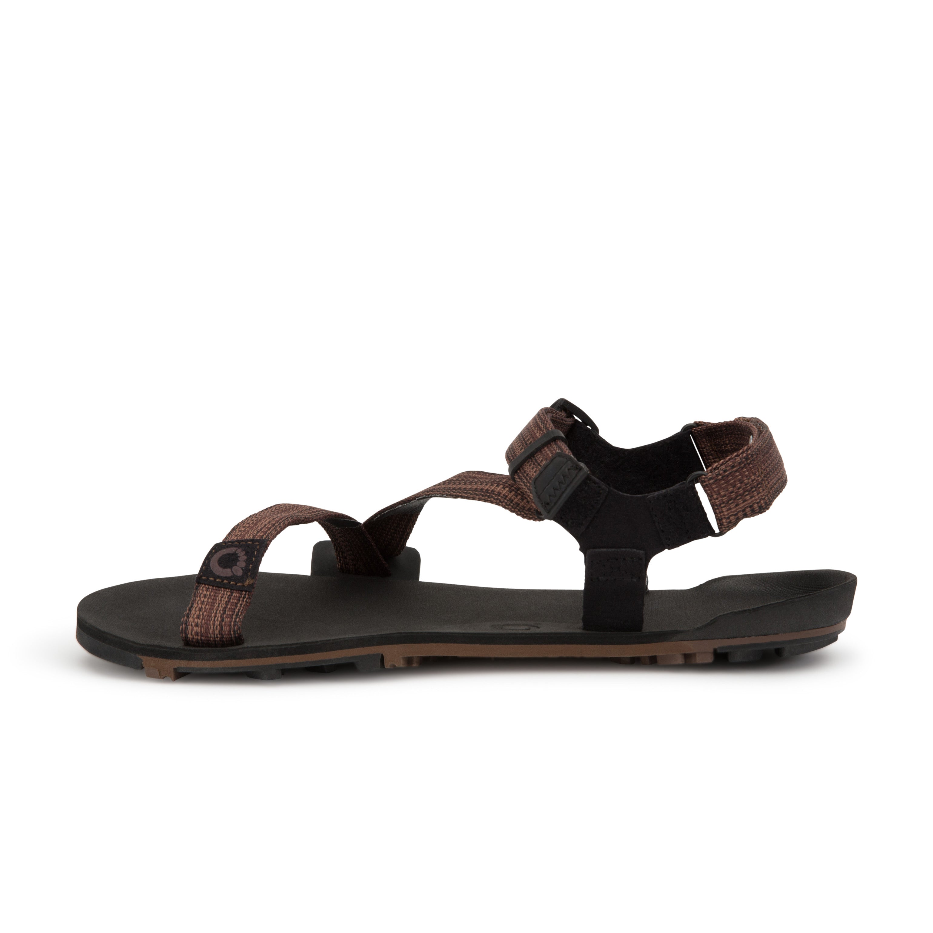 Xero Shoes Z Trail EV Barfußsandalen für Herren in Multi Brown, linke Seitenansicht im Onlineshop für Barfußschuhe