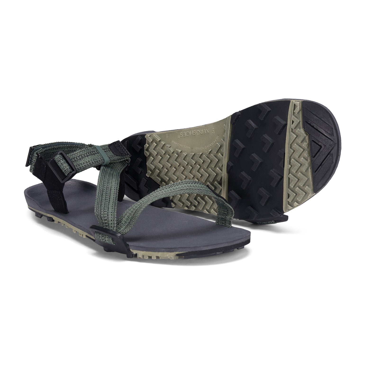 Xero Shoes Z Trail EV Barfußsandalen für Herren in vetiver green im Onlineshop für Barfußschuhe