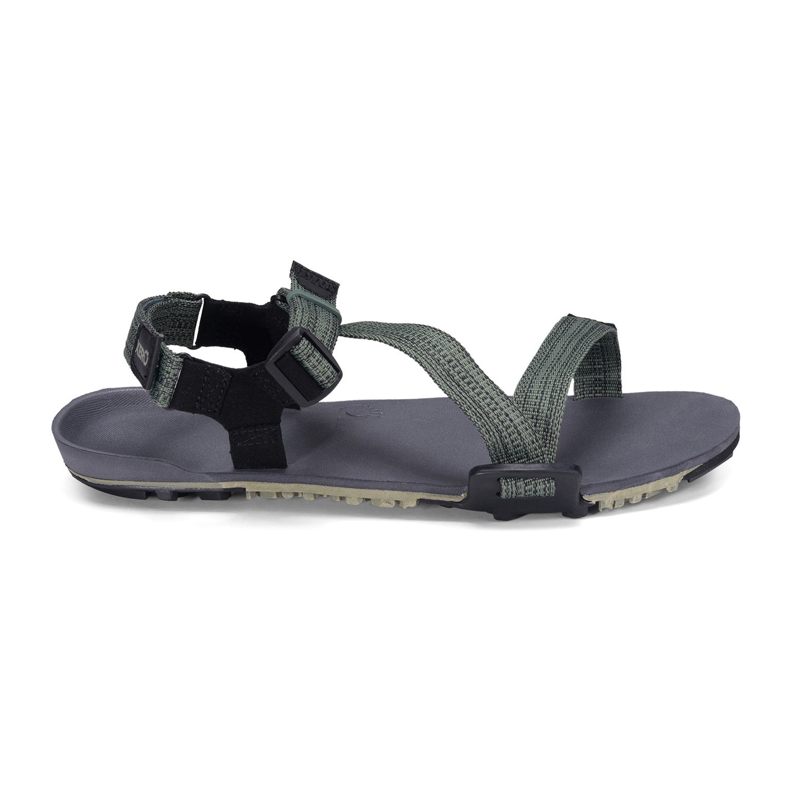Xero Shoes Z Trail EV Barfußsandalen für Herren in vetiver green von rechts im Onlineshop für Barfußschuhe