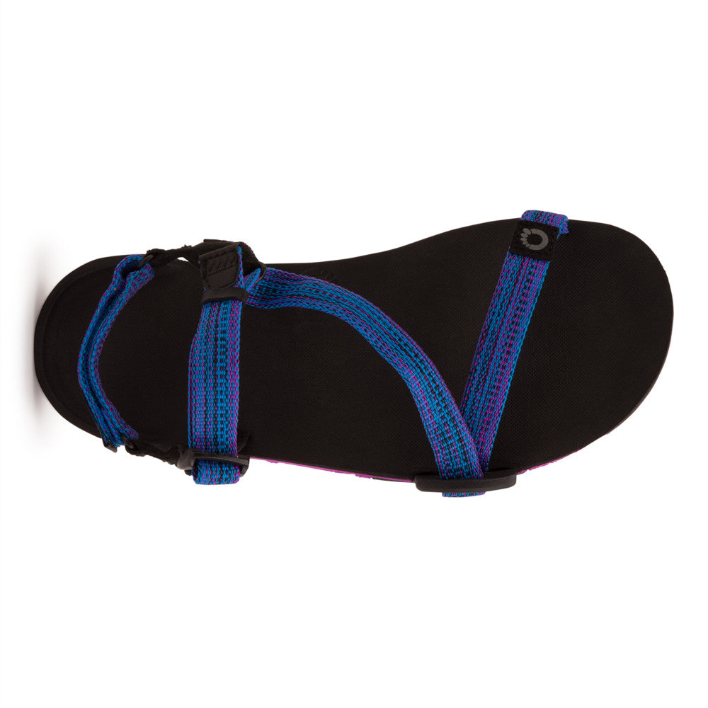 Xero Shoes Z-Trail EV Bright Blue Barfußsandalen für Damen, Draufsicht im Onlineshop für Barfußschuhe