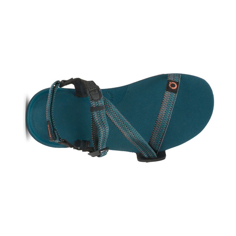 Xero Shoes Z Trail EV Barfußsandalen Damen Deep Lagoon, Draufsicht im Onlineshop für Barfußschuhe
