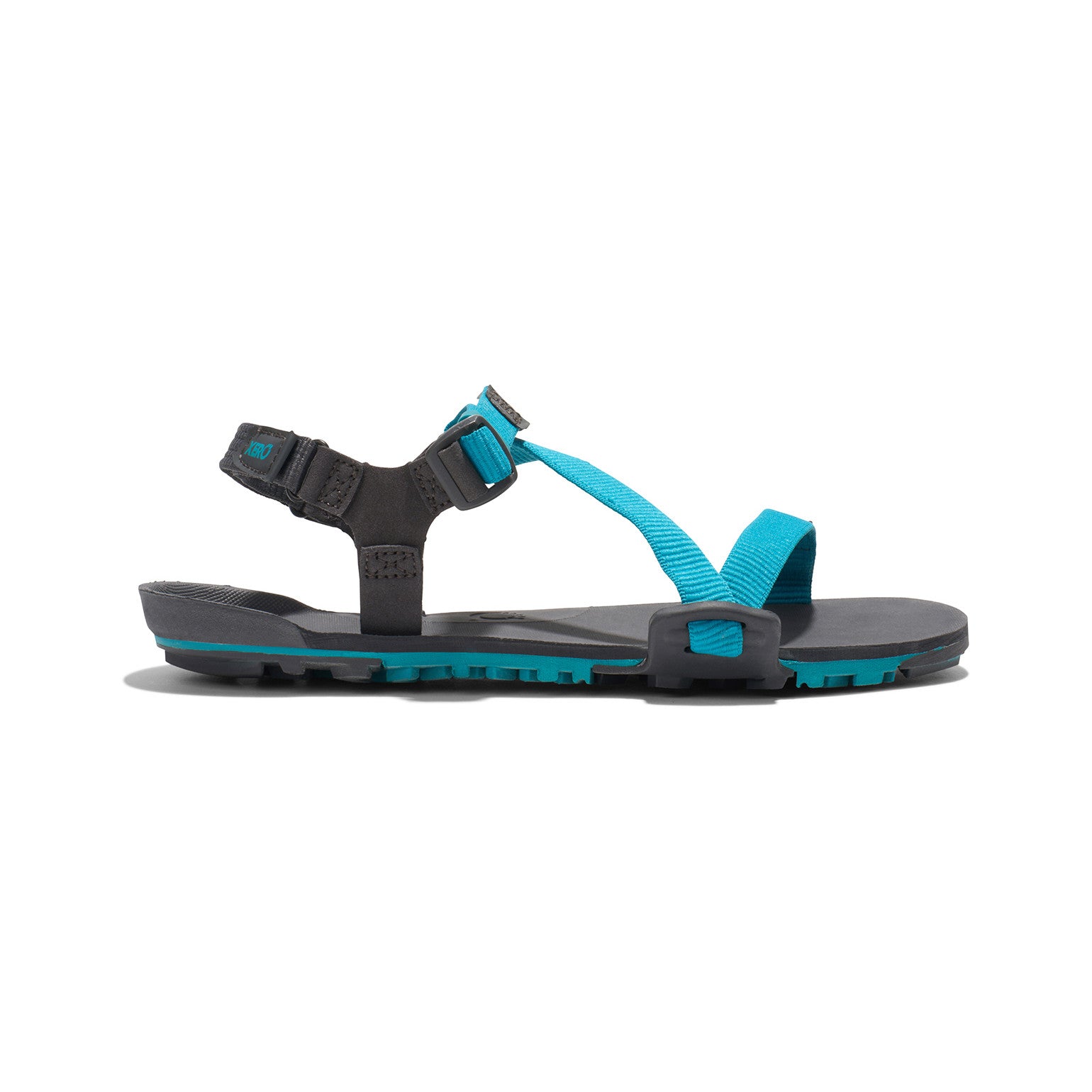 Damen-Barfußsandalen Xero Shoes Z-Trail EV in Lake Blue, rechte Seitenansicht, robust und flexibel, ideal für Trekking und unseren Onlineshop.